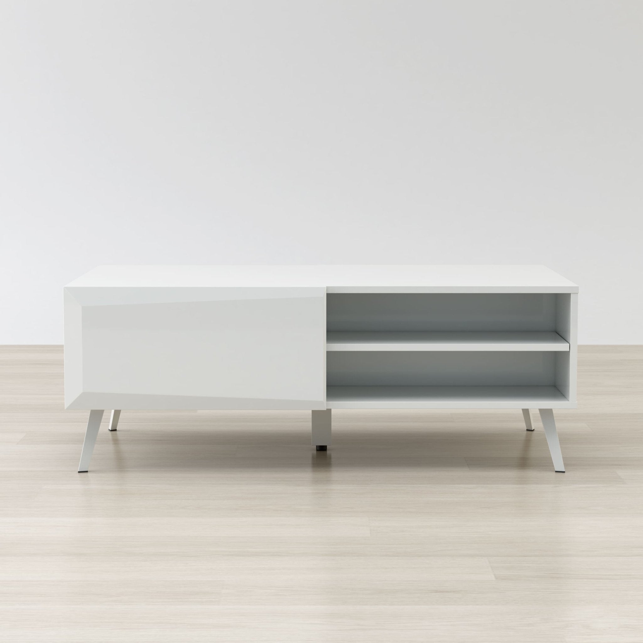 Altus 43" Coffee Table White Glossy – () by Modern Haus