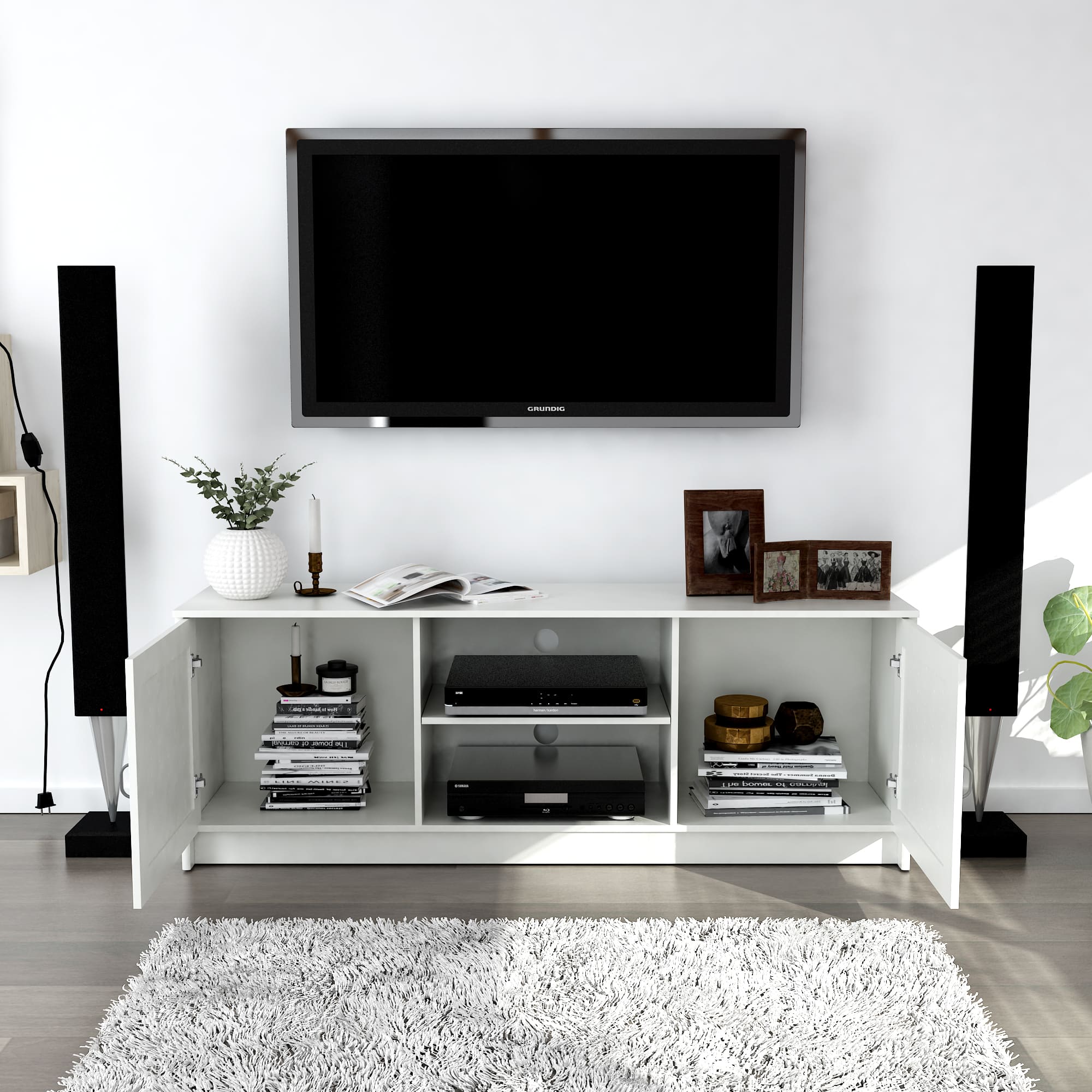 Ashley 63" TV Stand – () by Modern Haus