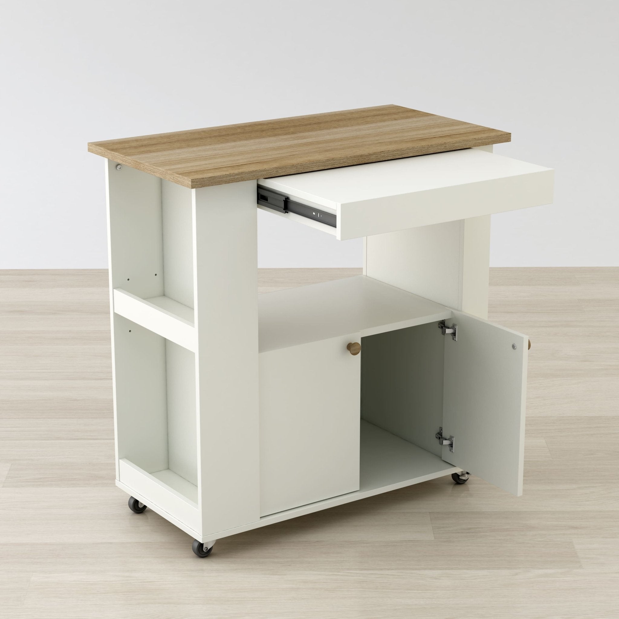 Aston 34" Kitchen Cart – () by Modern Haus