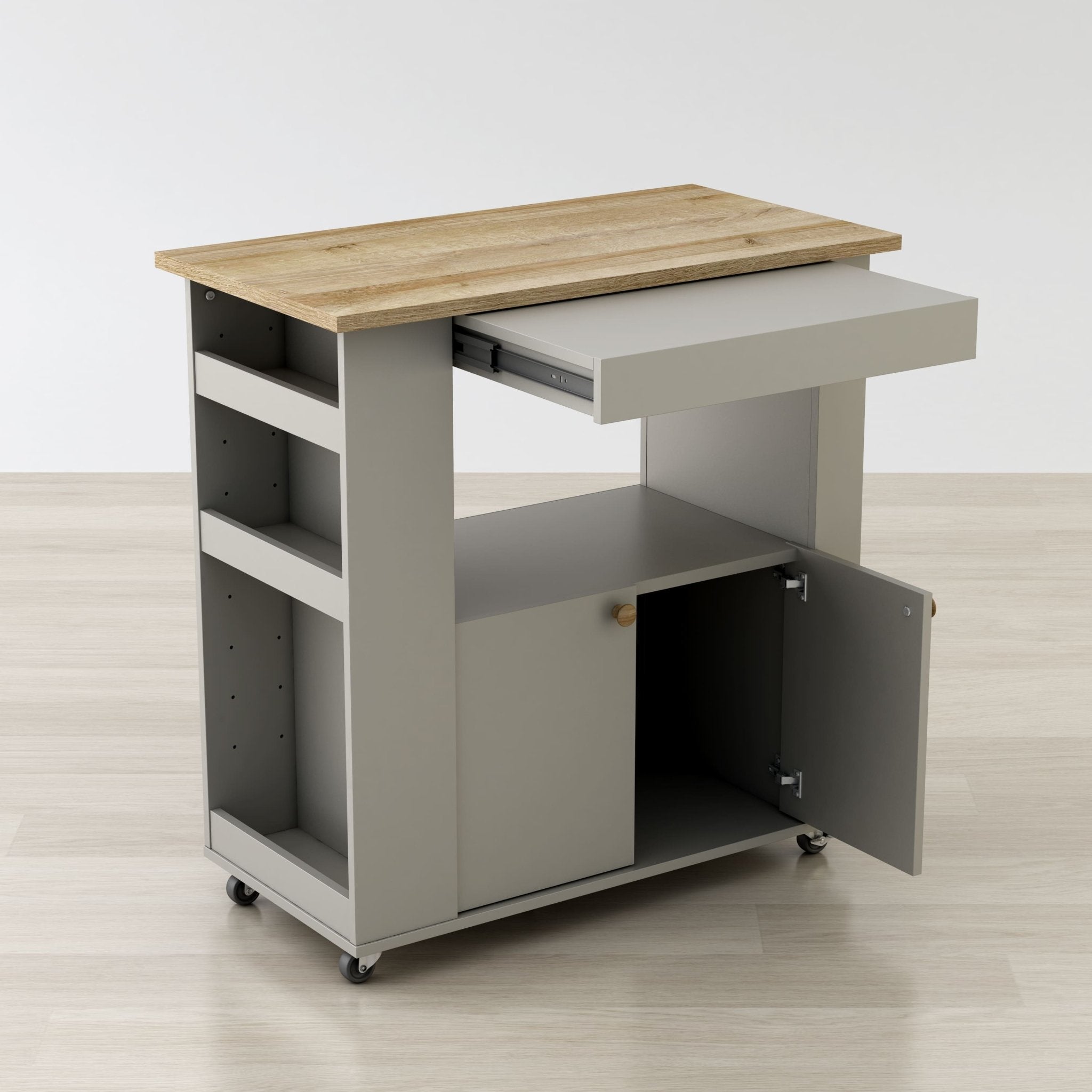 Astor 35" Kitchen Cart – () by Modern Haus
