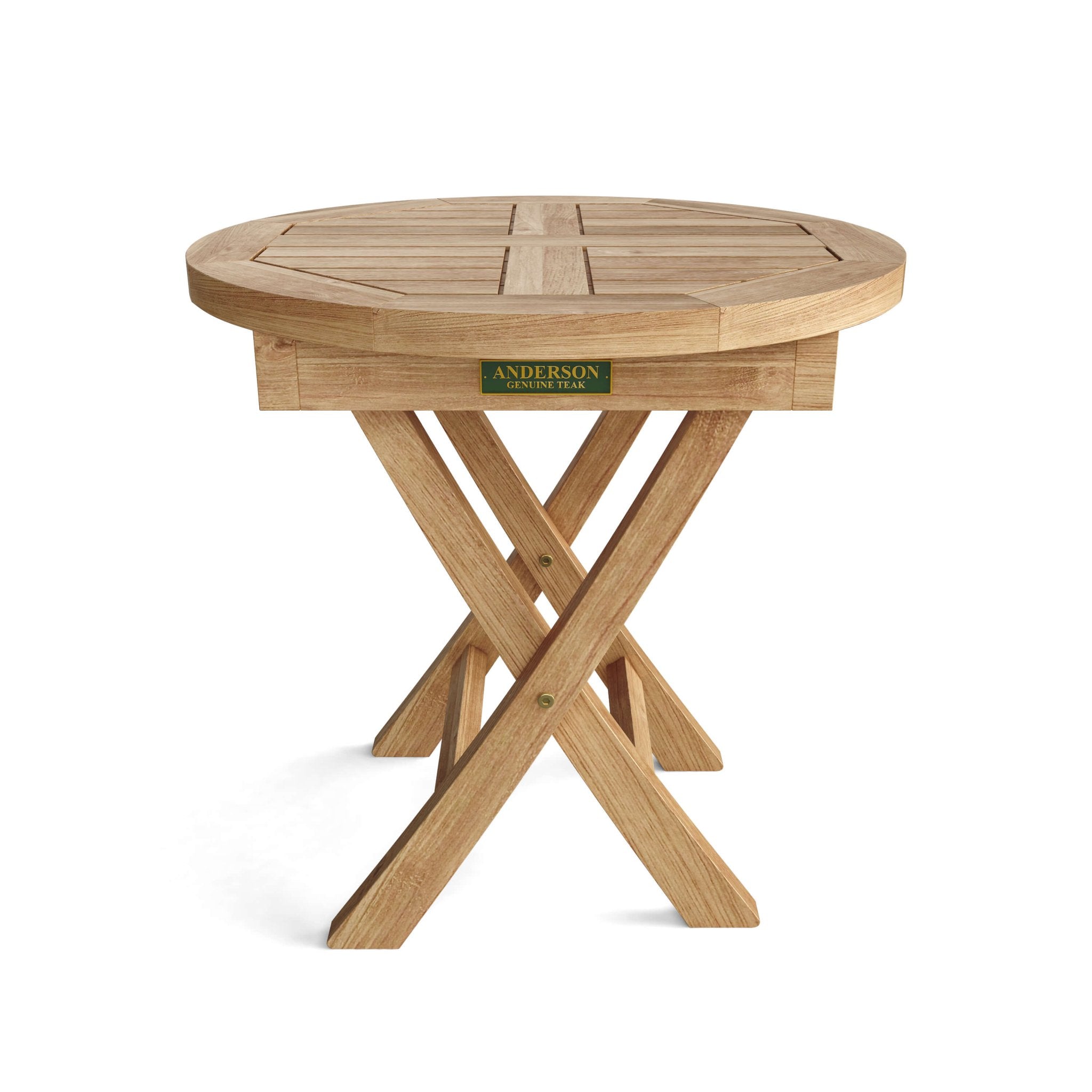Bahama 20" Mini Side Round Folding Table – () by Anderson Teak