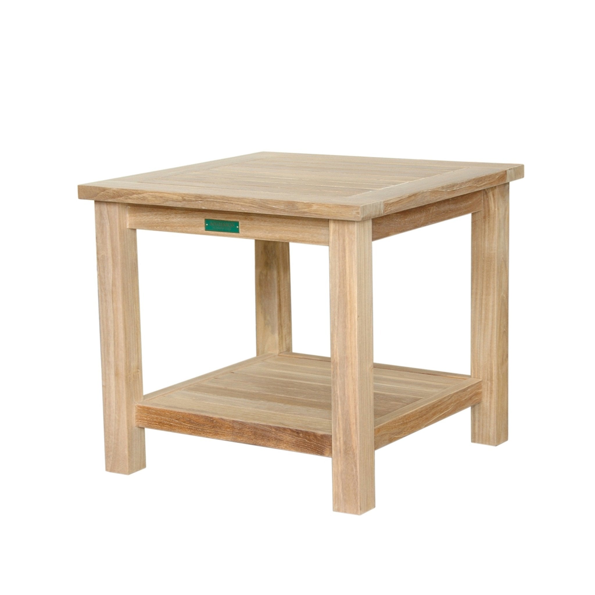 Bahama 22" Square Side Table 2 - Tier – () by Anderson Teak