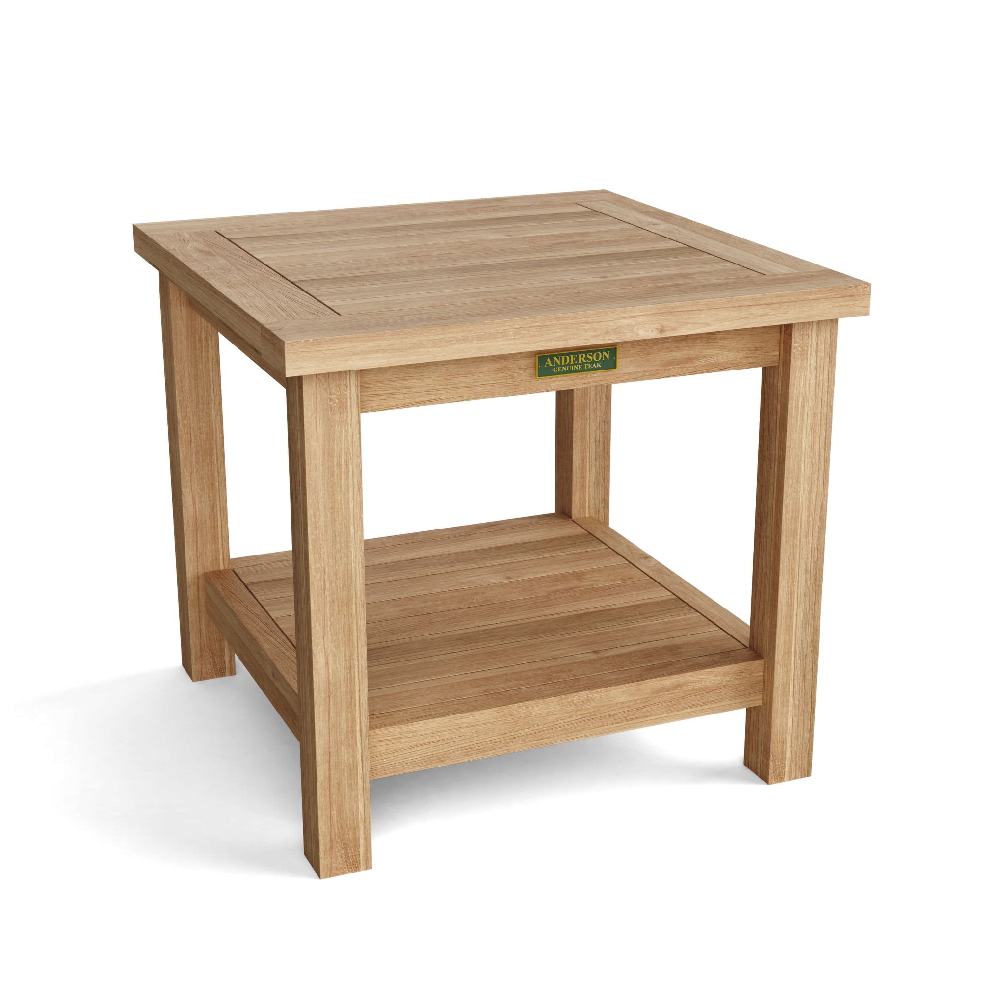 Bahama 22" Square Side Table 2 - Tier – () by Anderson Teak