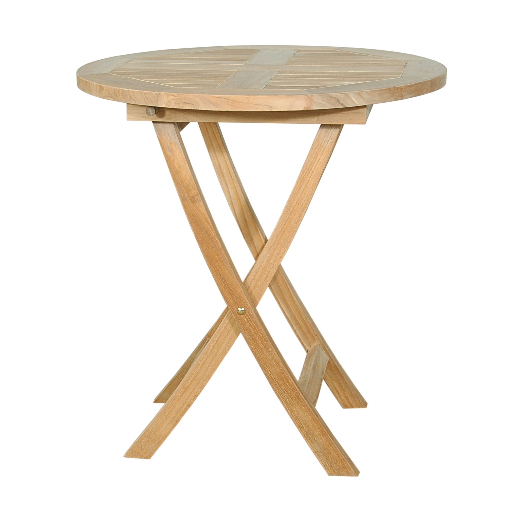 Bahama 27" Round Folding Table – () by Anderson Teak