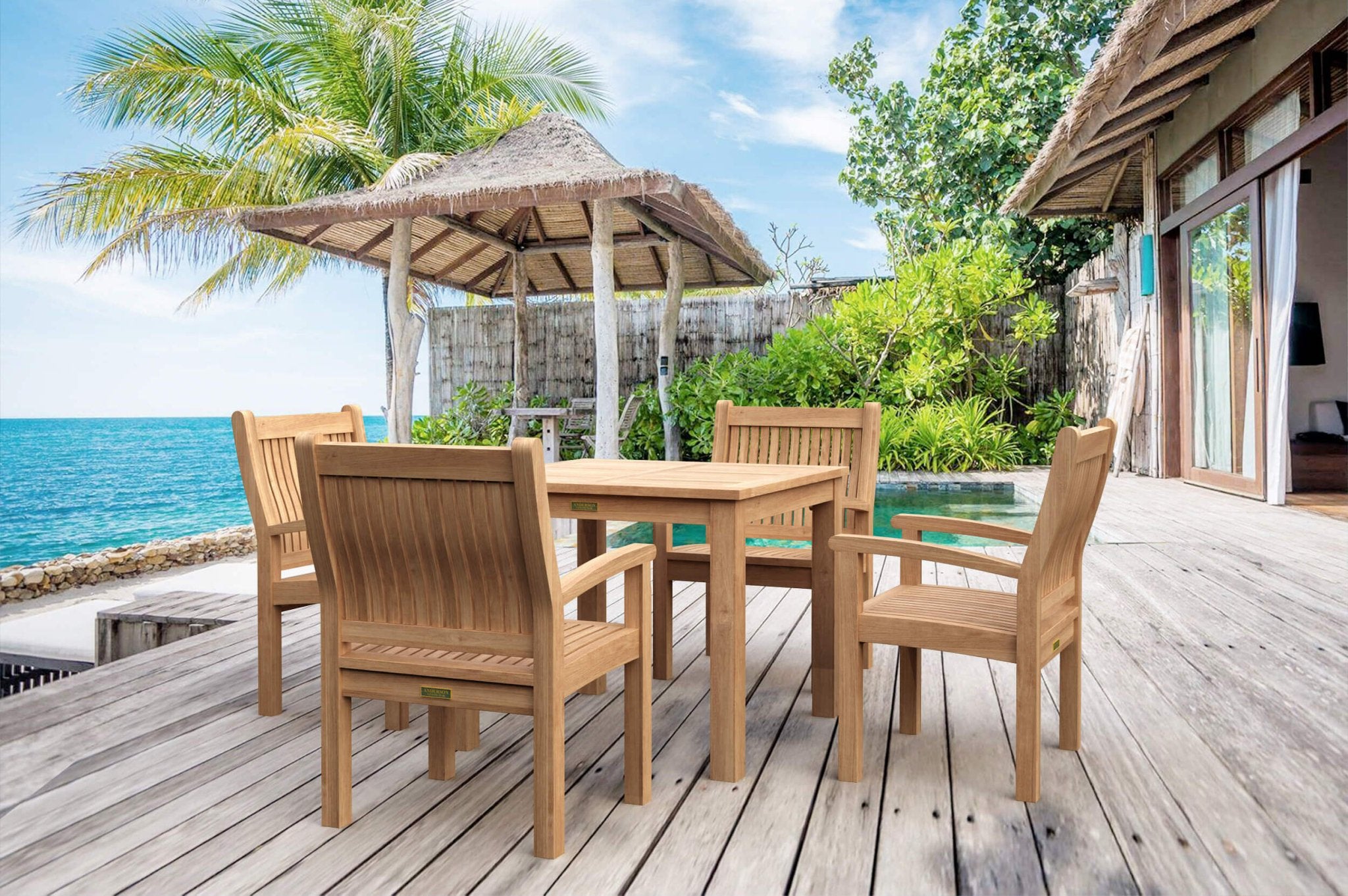 Bahama 5 - pc Bistro Table Set – () by Anderson Teak