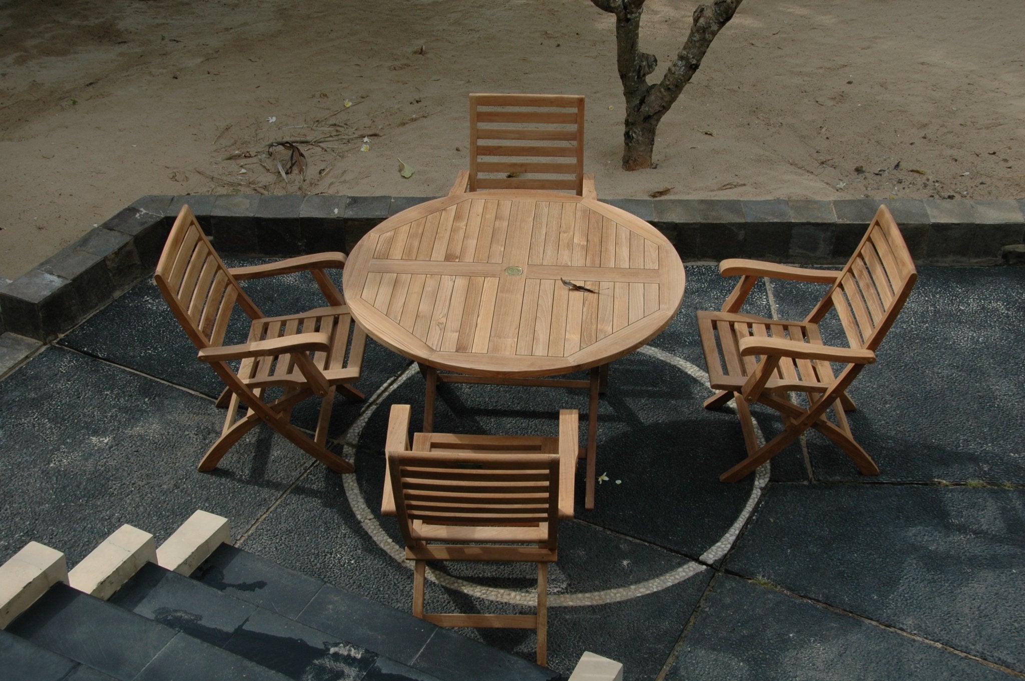 Bahama Andrew 5 - pc Dining Table Set – Teak Dining Set () by Anderson Teak