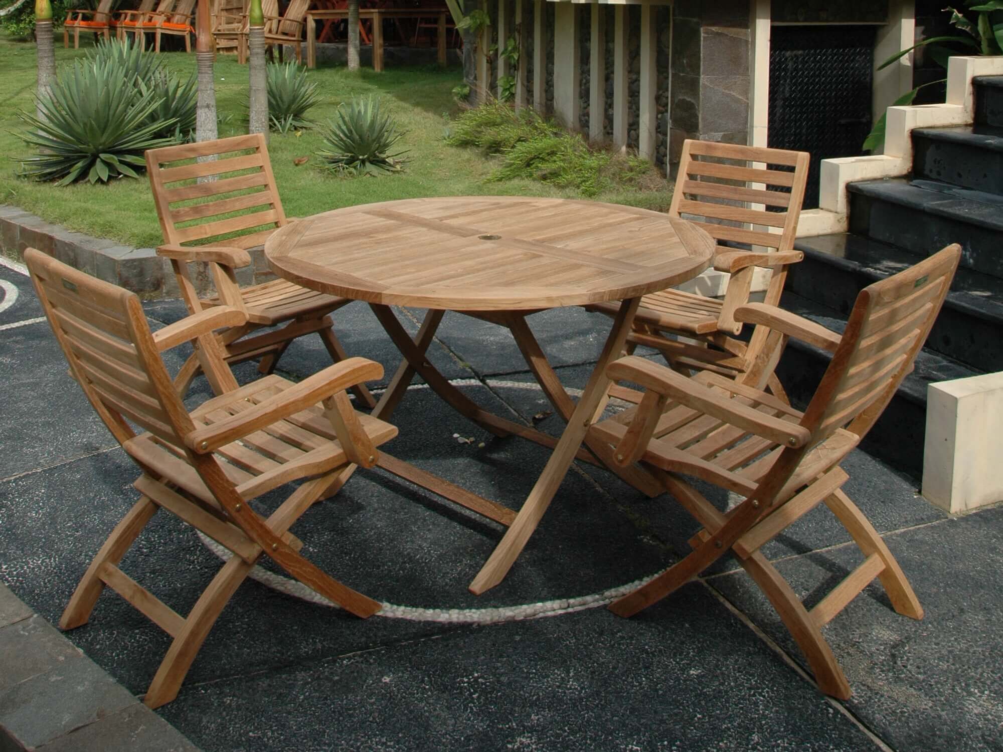 Bahama Andrew 5 - pc Dining Table Set – Teak Dining Set () by Anderson Teak