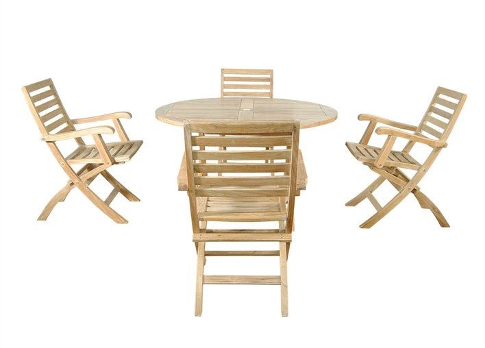 Bahama Andrew 5 - pc Dining Table Set – Teak Dining Set () by Anderson Teak