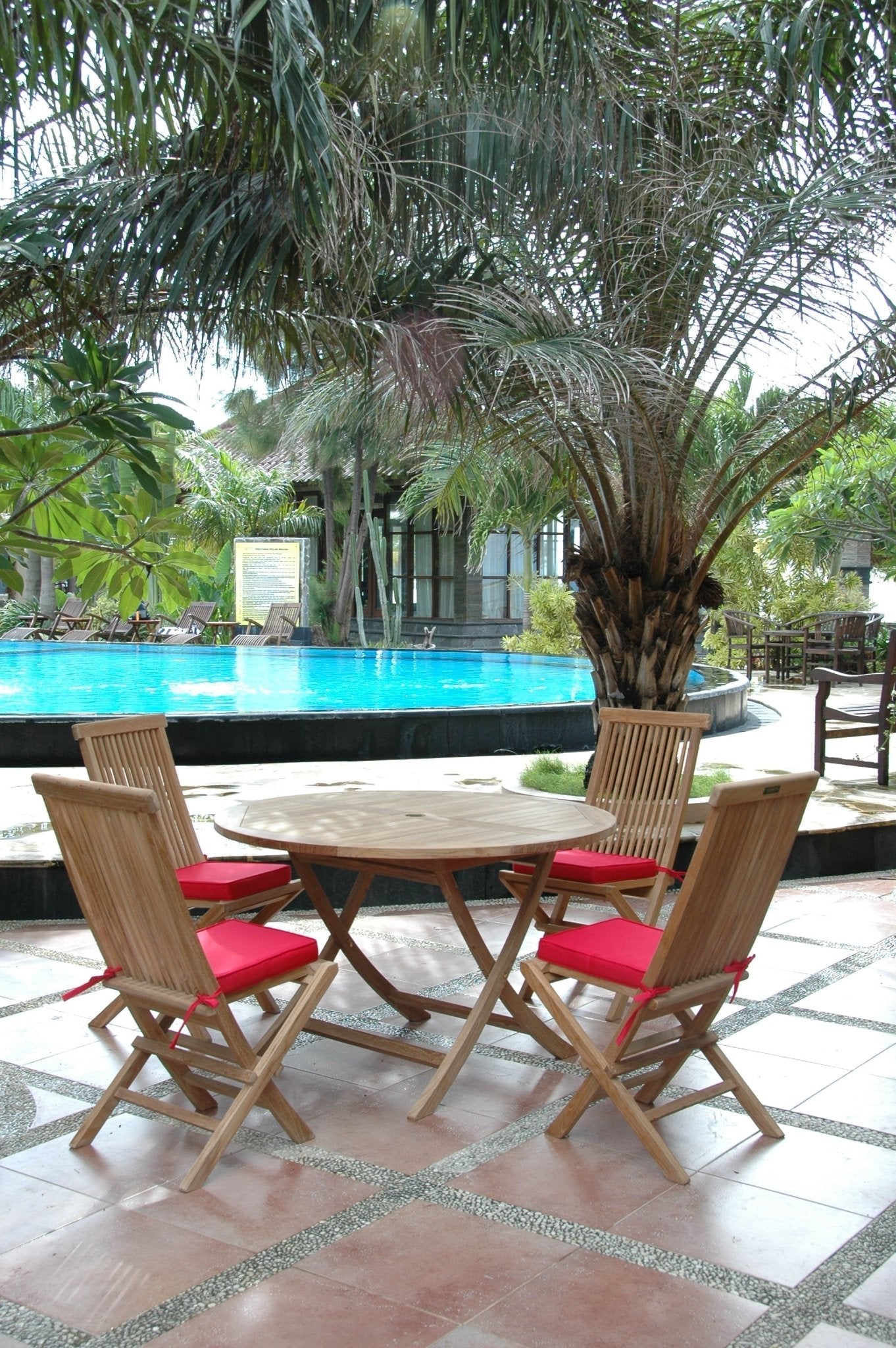 Bahama Classic 5 - pc Dining Table Set – Teak Dining Set () by Anderson Teak
