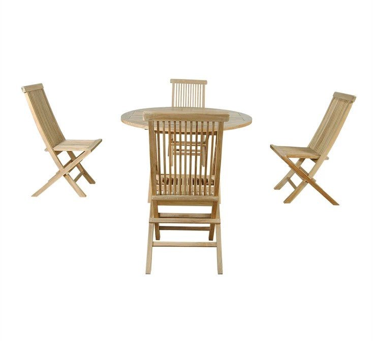 Bahama Classic 5 - pc Dining Table Set – Teak Dining Set () by Anderson Teak