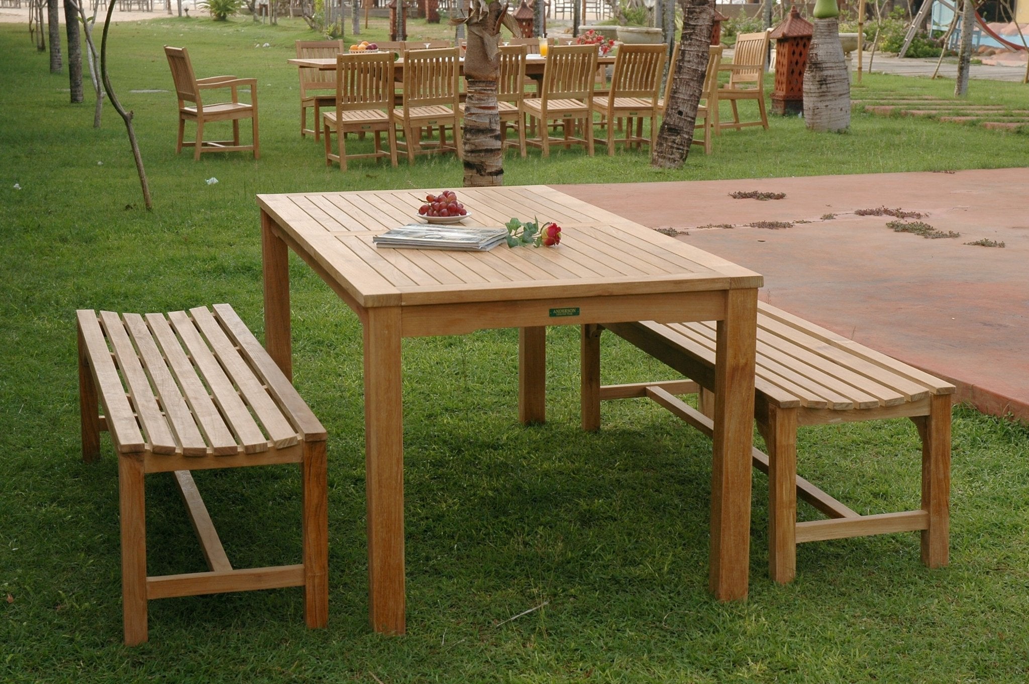 Bahama Hampton 3 - pc Dining Table Set – (None) by Anderson Teak