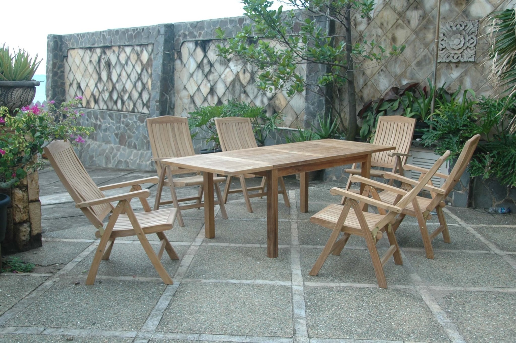 Bahama Katana 7 - pc Dining Table Set – () by Anderson Teak