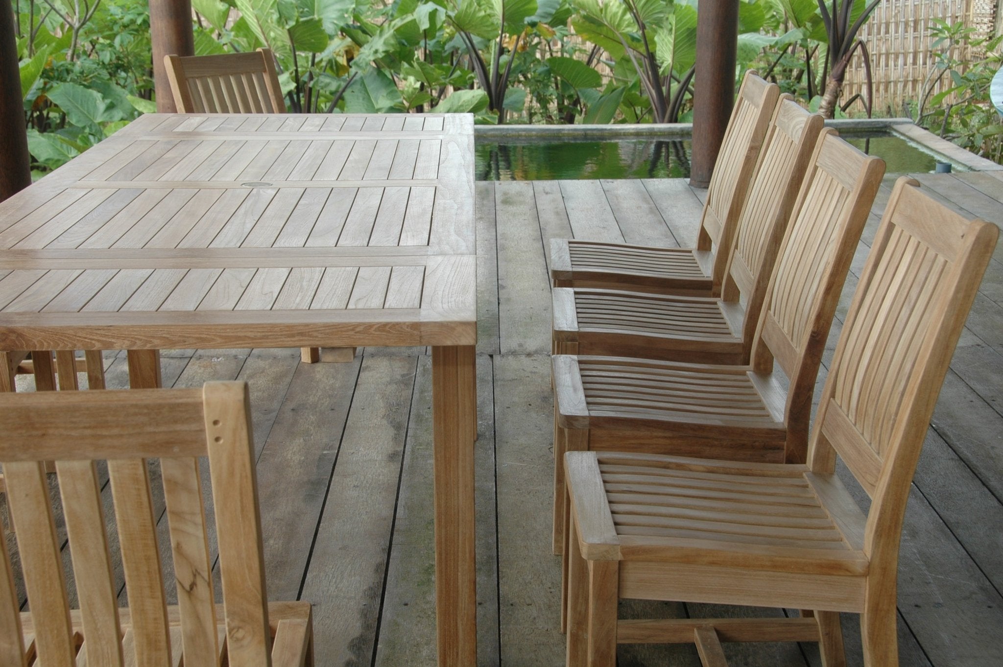 Bahama Rialto 11 - pc Dining Table Set – () by Anderson Teak