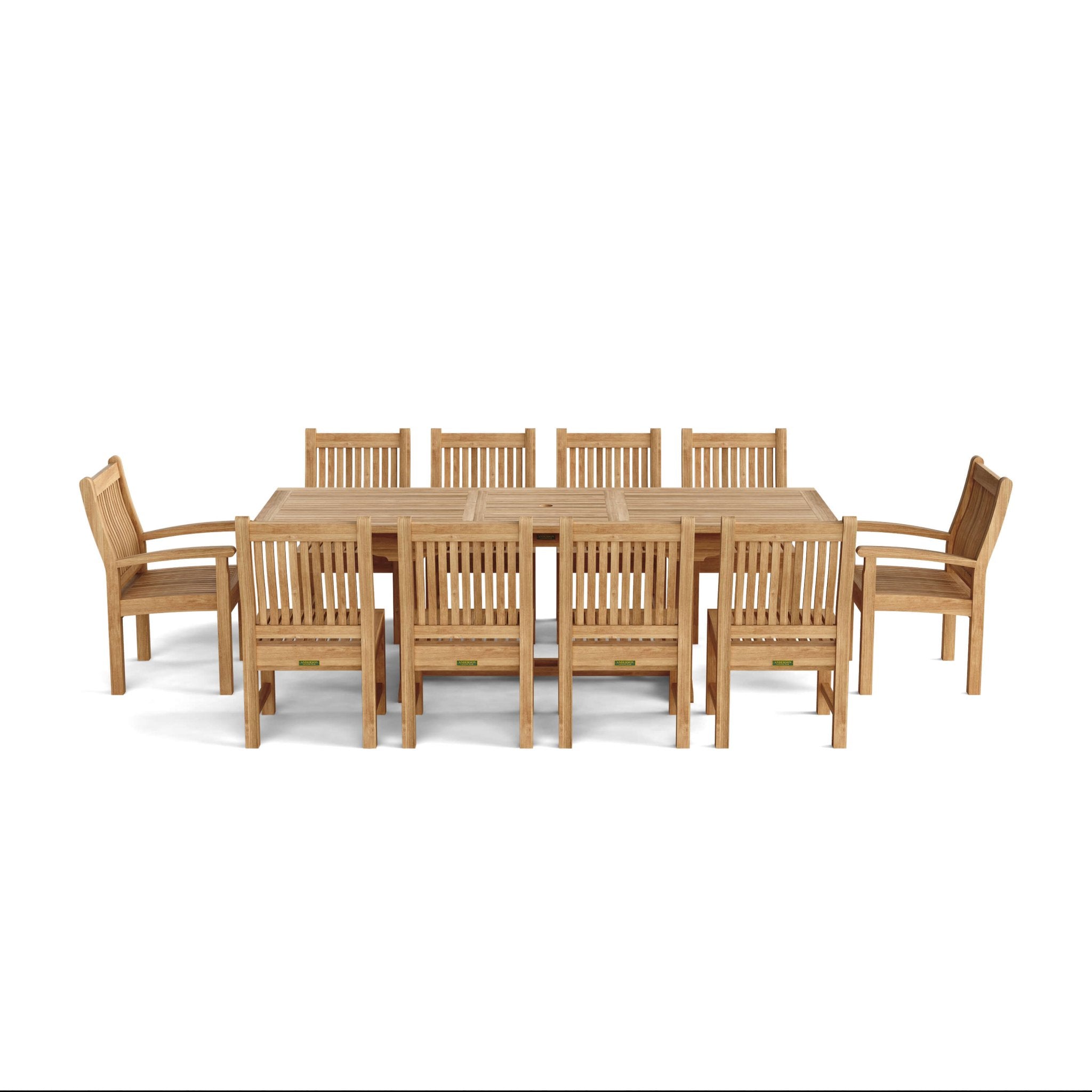 Bahama Sahara 11 - pc Dining Table Set – () by Anderson Teak
