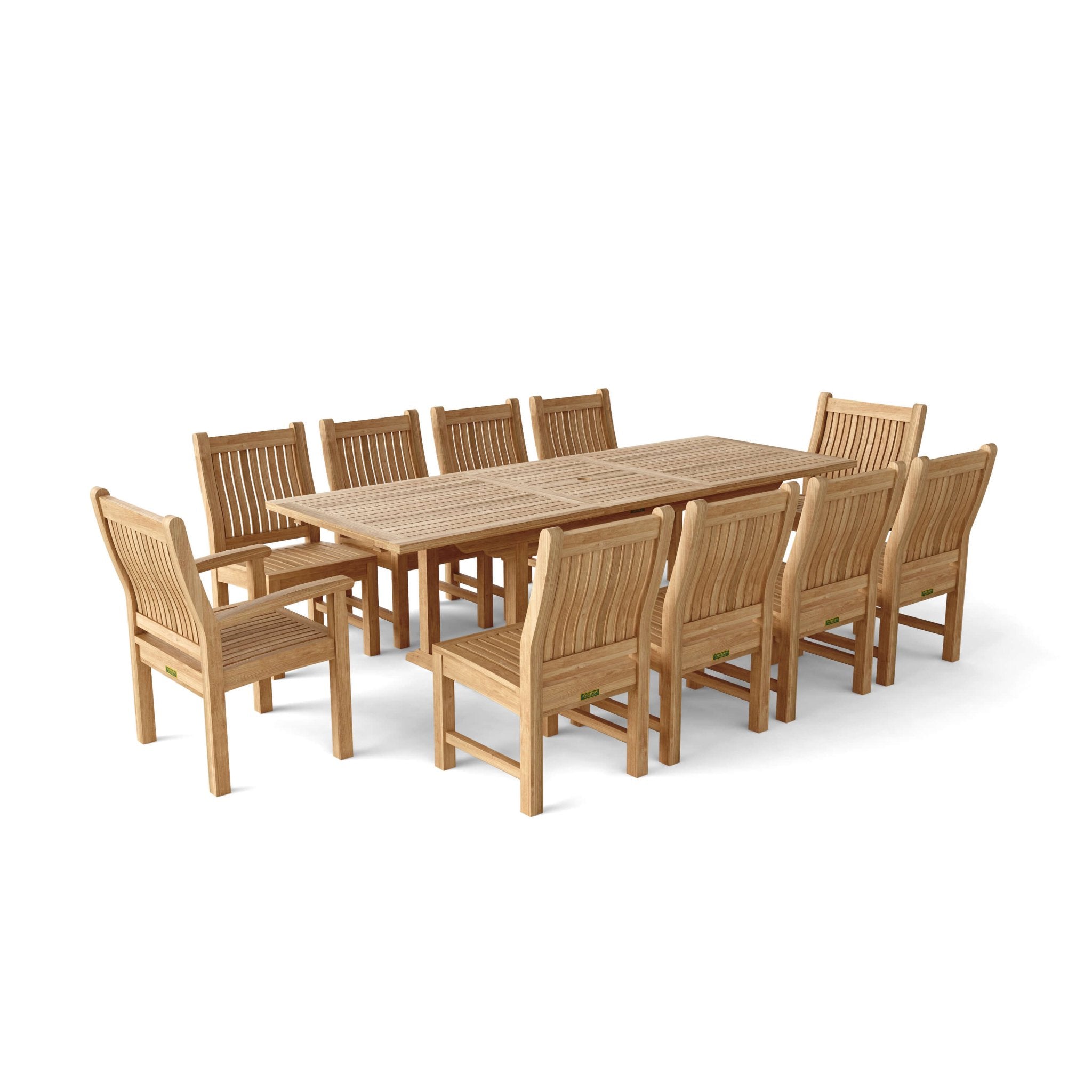 Bahama Sahara 11 - pc Dining Table Set – () by Anderson Teak
