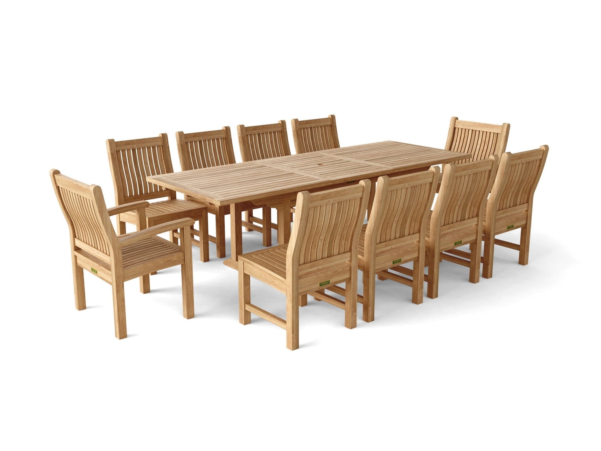 Bahama Sahara 11 - pc Dining Table Set – () by Anderson Teak