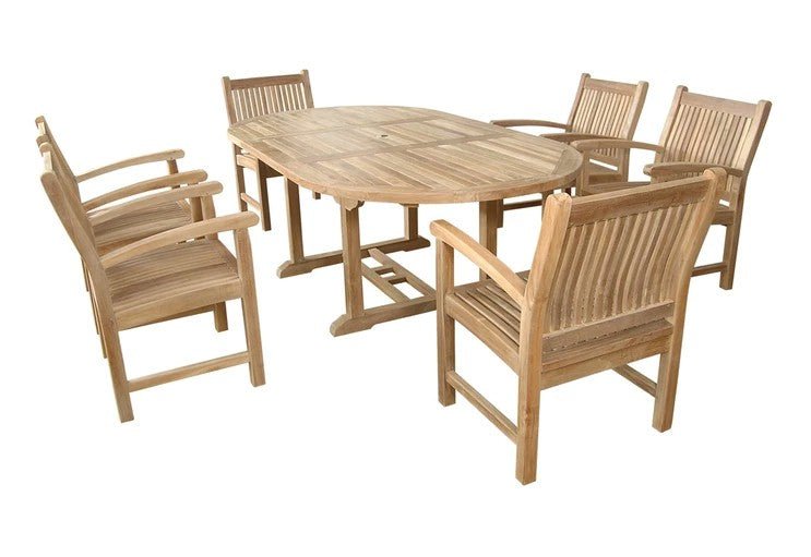 Bahama Sahara 7 - pc Dining Table Set – () by Anderson Teak