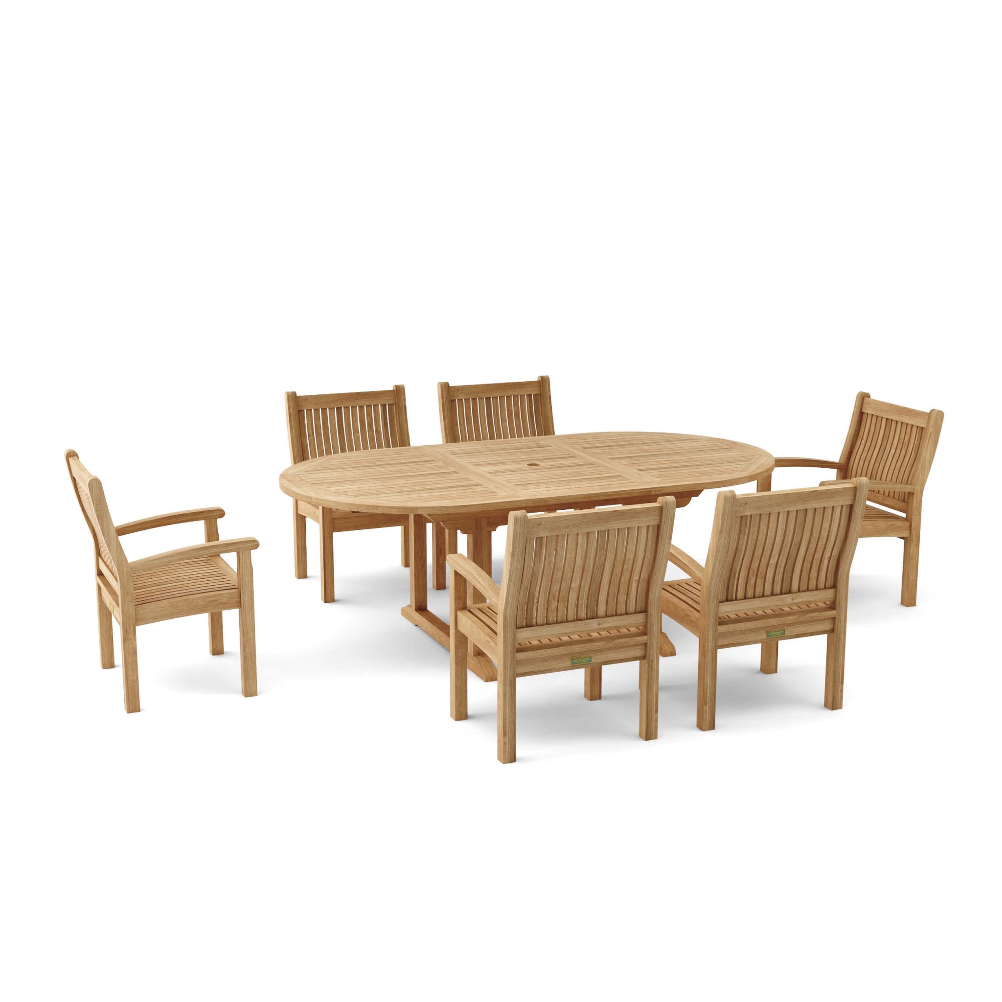 Bahama Sahara 7 - pc Dining Table Set – () by Anderson Teak
