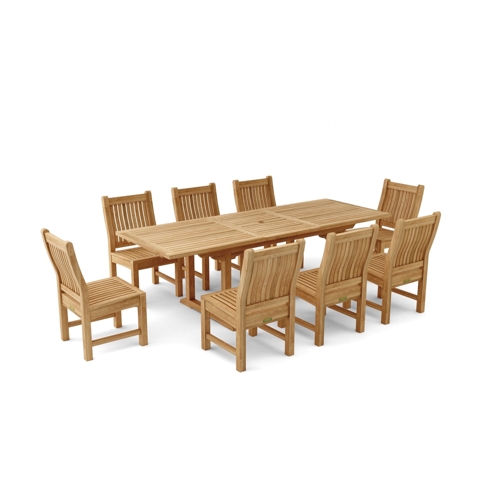 Bahama Sahara 9 - pc Dining Table Set – () by Anderson Teak
