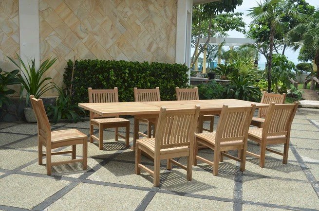 Bahama Sahara 9 - pc Dining Table Set – () by Anderson Teak