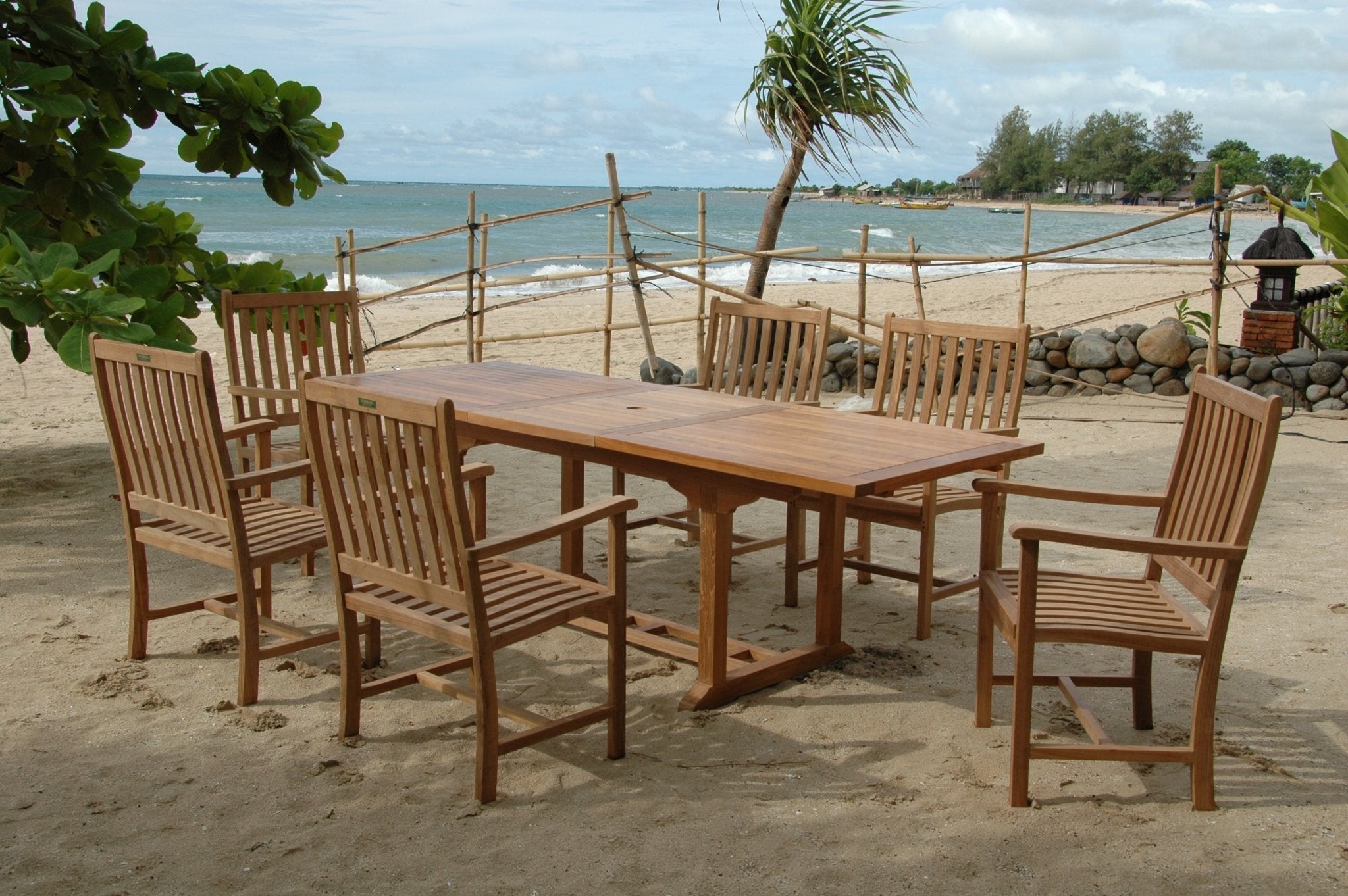 Bahama Wilshire 7 - pc Dining Table Set – () by Anderson Teak