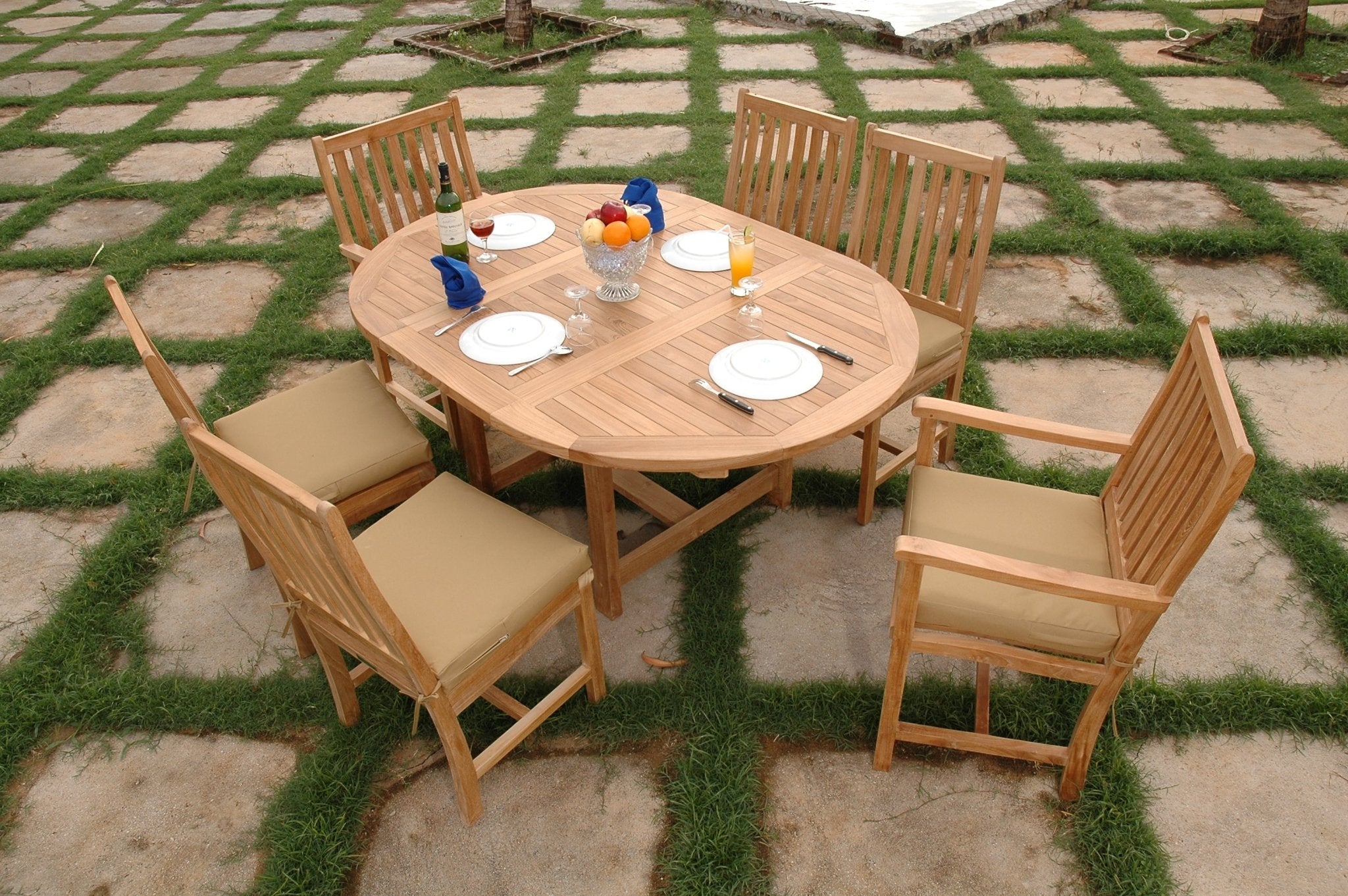 Bahama Wilshire 7 - pc Dining Table Set – () by Anderson Teak