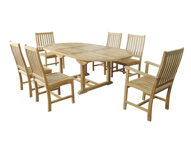 Bahama Wilshire 7 - pc Dining Table Set – () by Anderson Teak