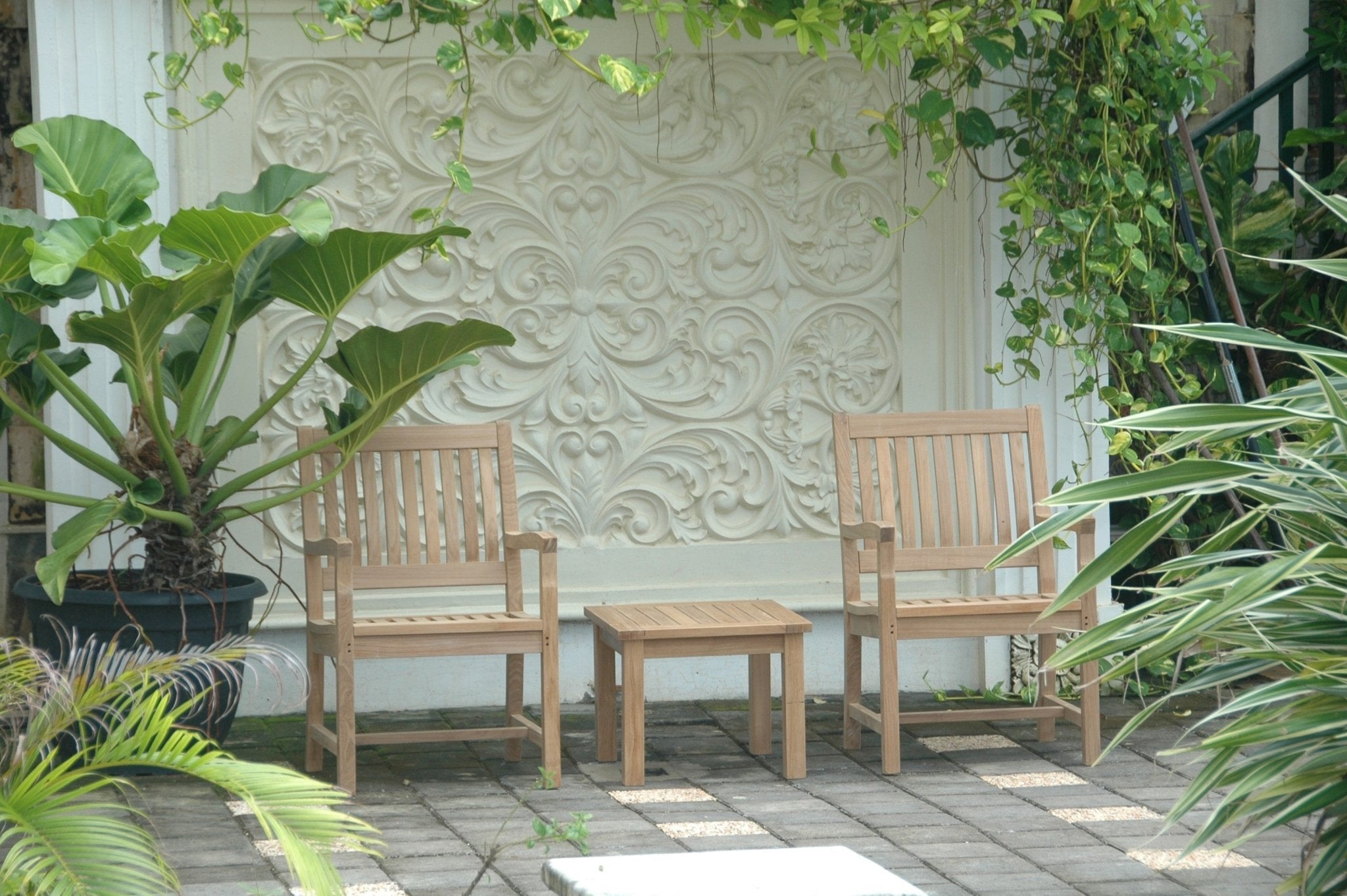 Bistro 3 - pc Table Set – () by Anderson Teak