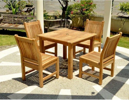 Bistro 5 - pc Table Set – Teak Dining Set () by Anderson Teak