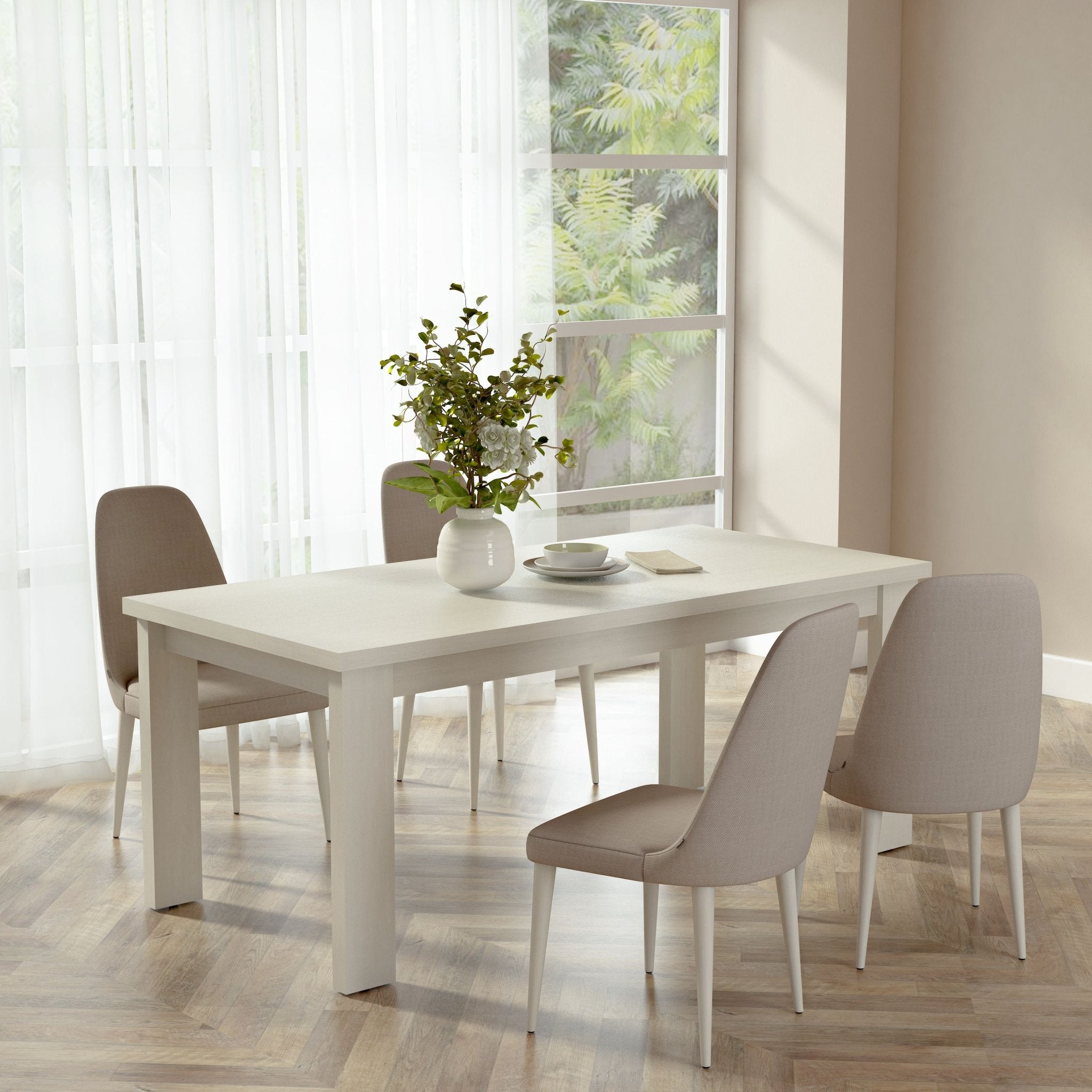 Brentford Dining Table – (White) by Anderson Teak