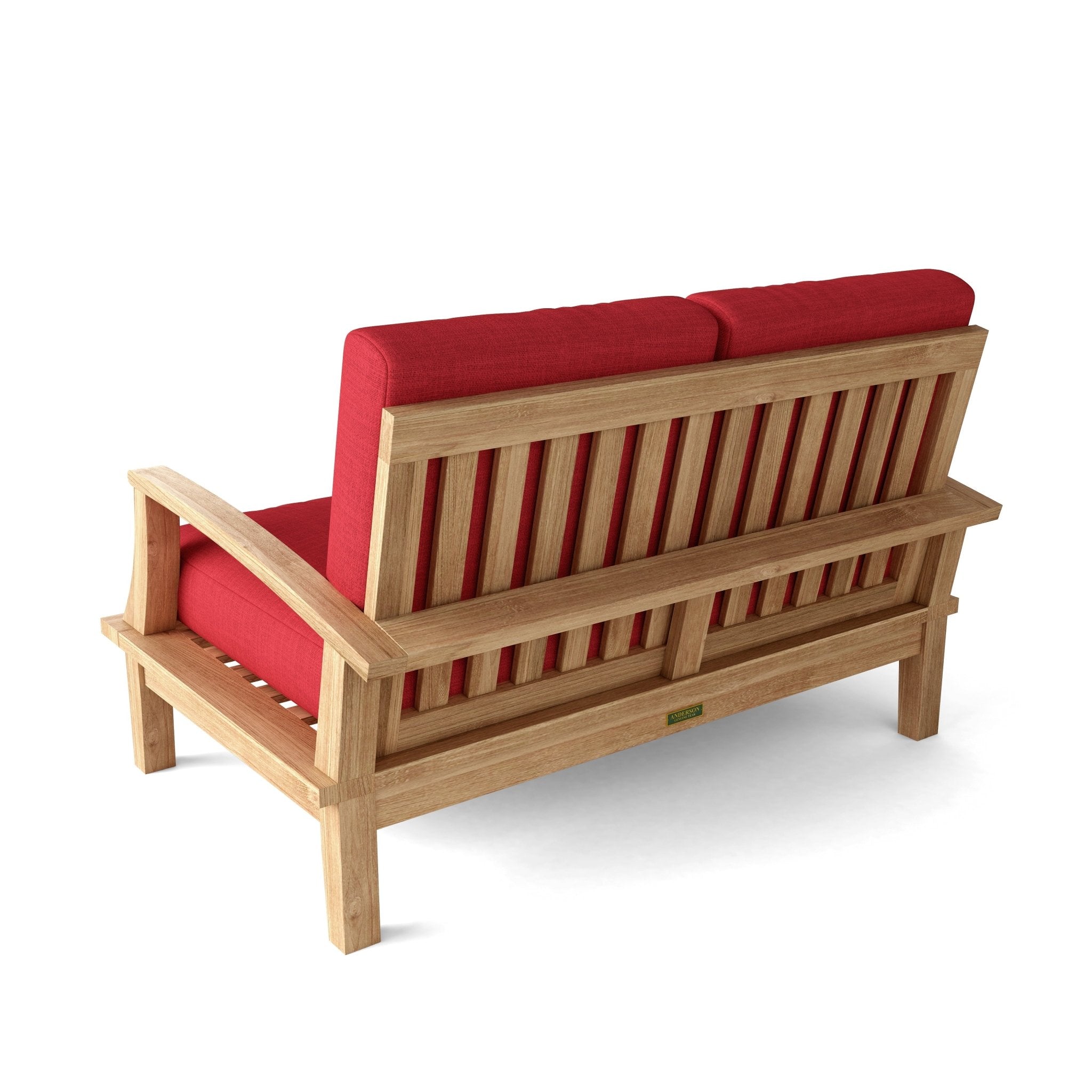 Brianna Deep Seating Loveseat – (Jockey Red) by Anderson Teak
