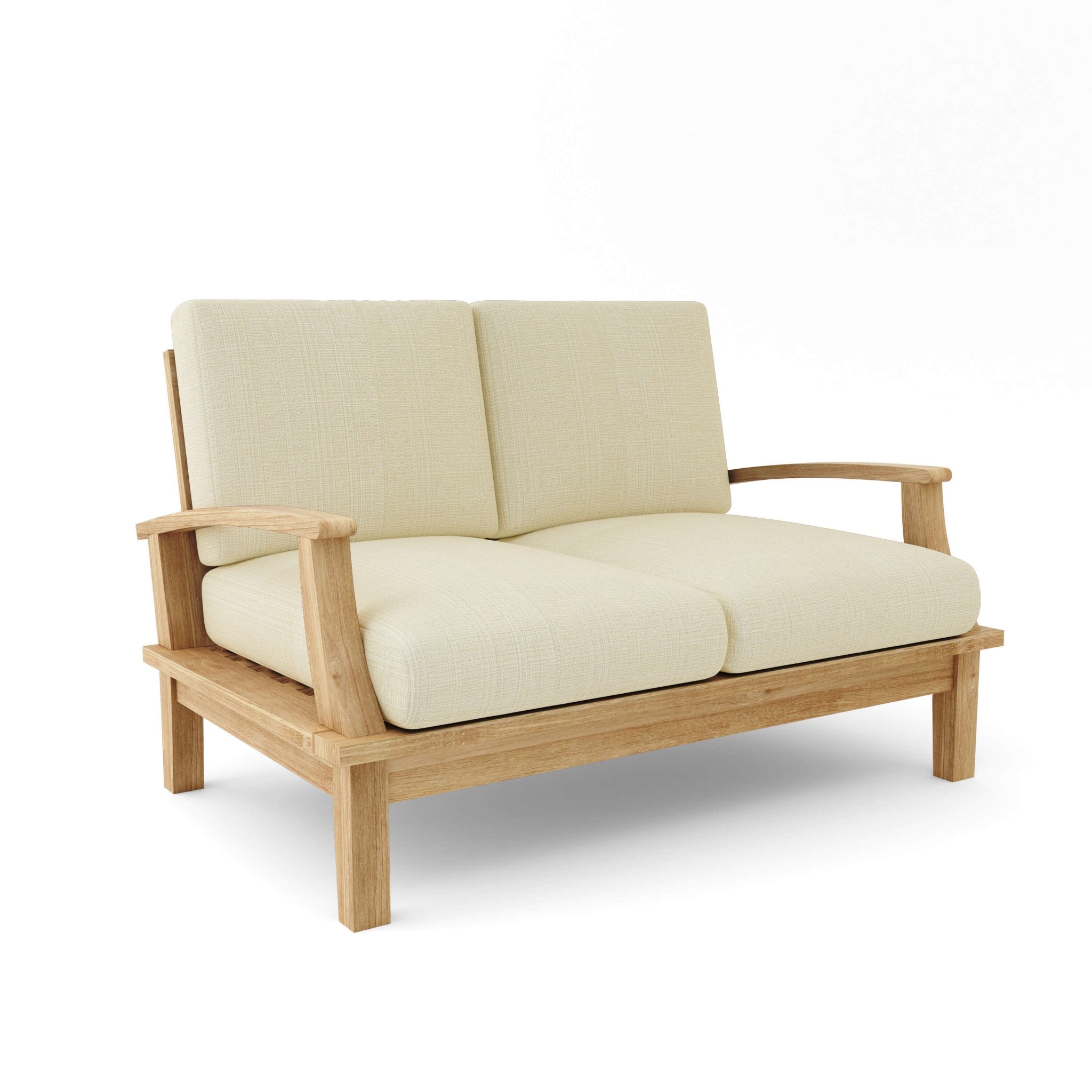 Brianna Deep Seating Loveseat – (Linen Antique Beige) by Anderson Teak