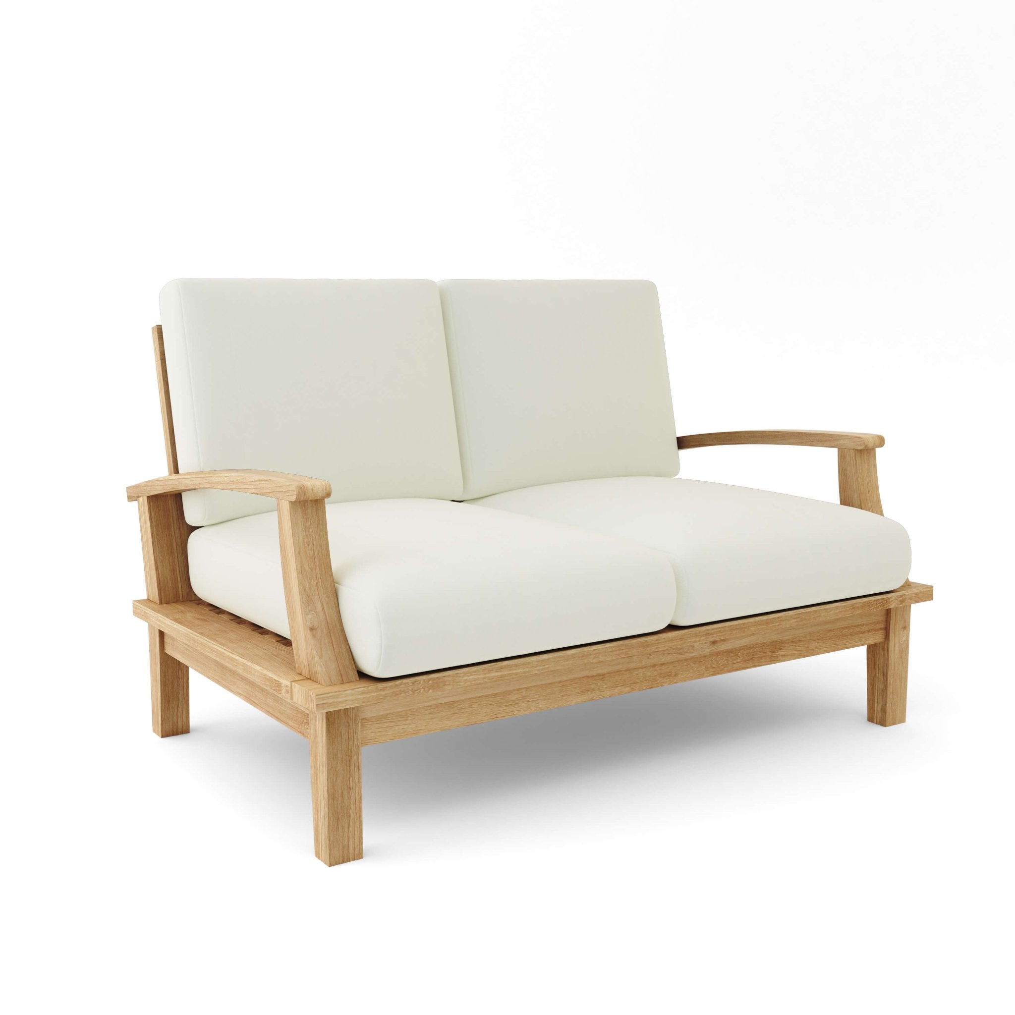 Brianna Deep Seating Loveseat – (Natural) by Anderson Teak