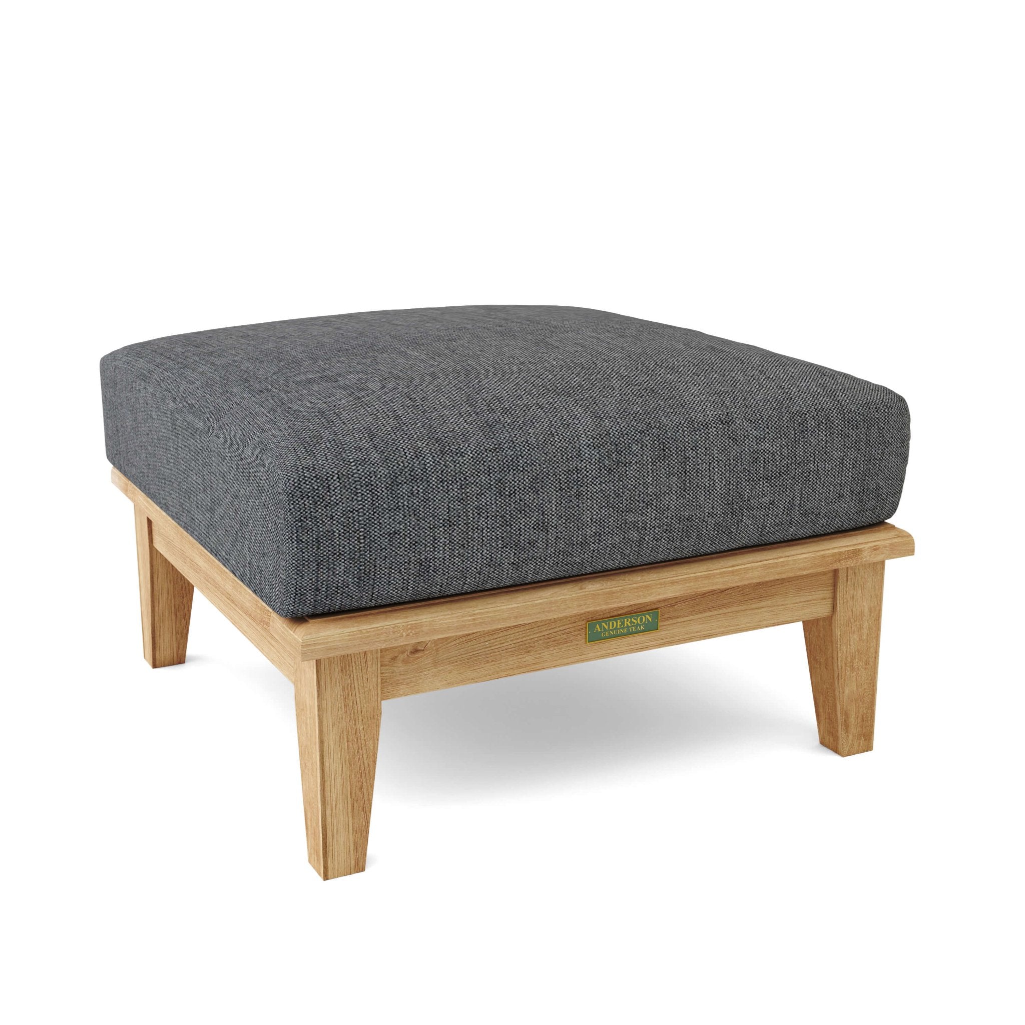 Brianna Deep Seating Ottoman – (Cast Charcoal) by Anderson Teak
