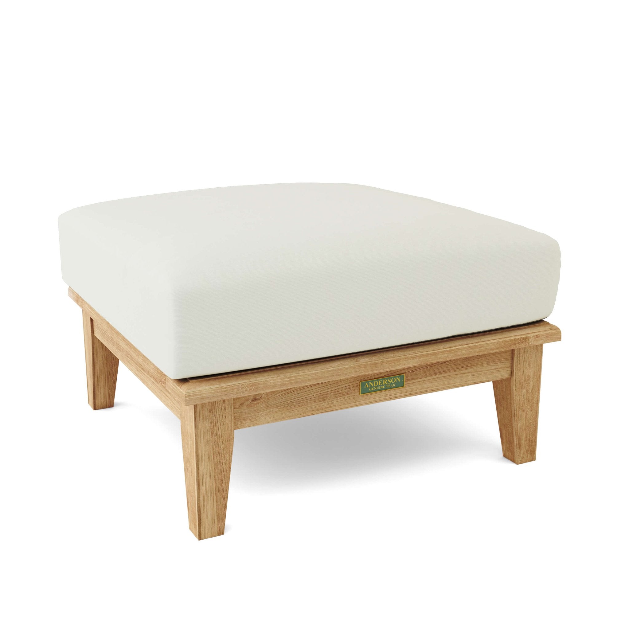Brianna Deep Seating Ottoman – (Natural) by Anderson Teak