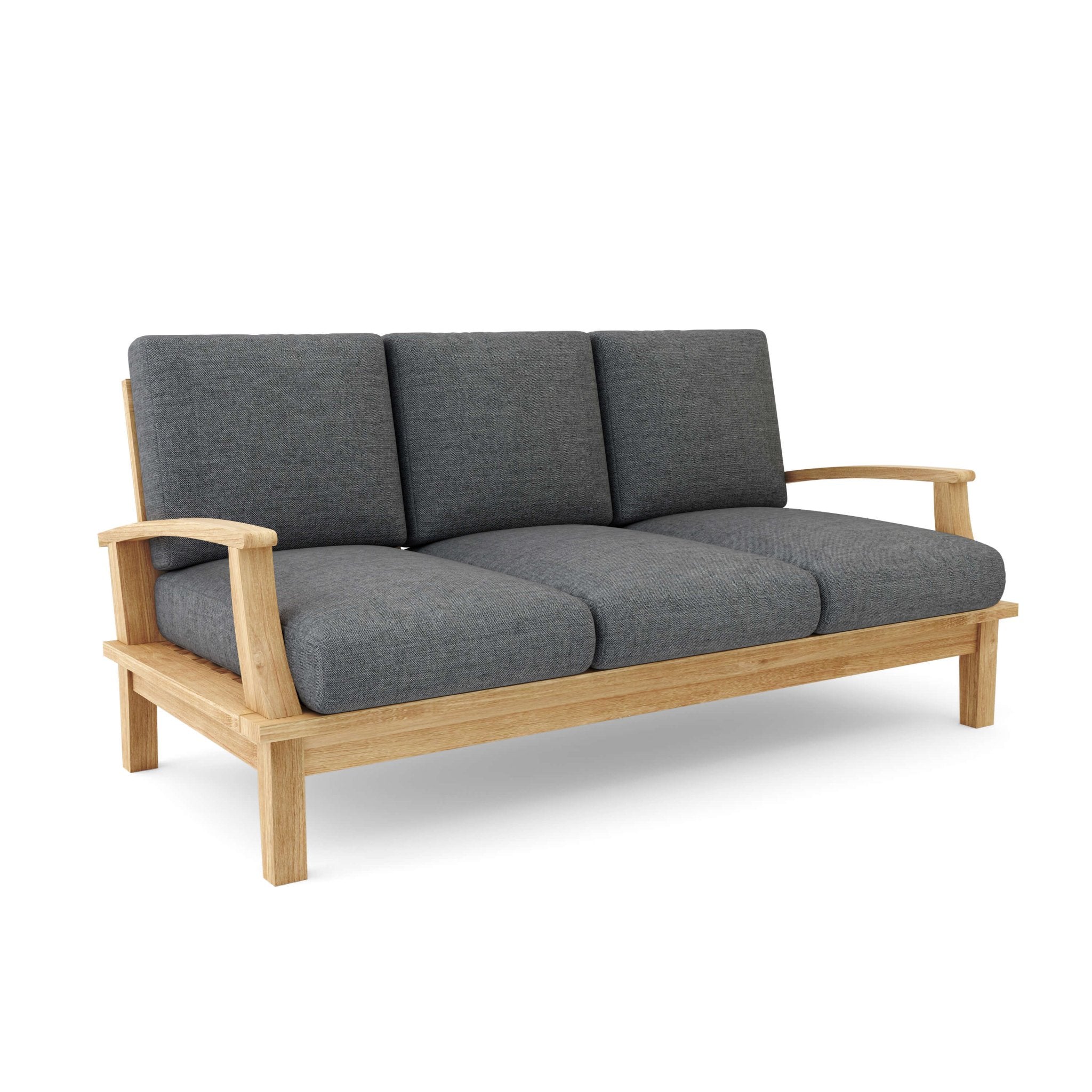 Brianna Deep Seating Sofa – Teak Sofa (Cast Charcoal) by Anderson Teak