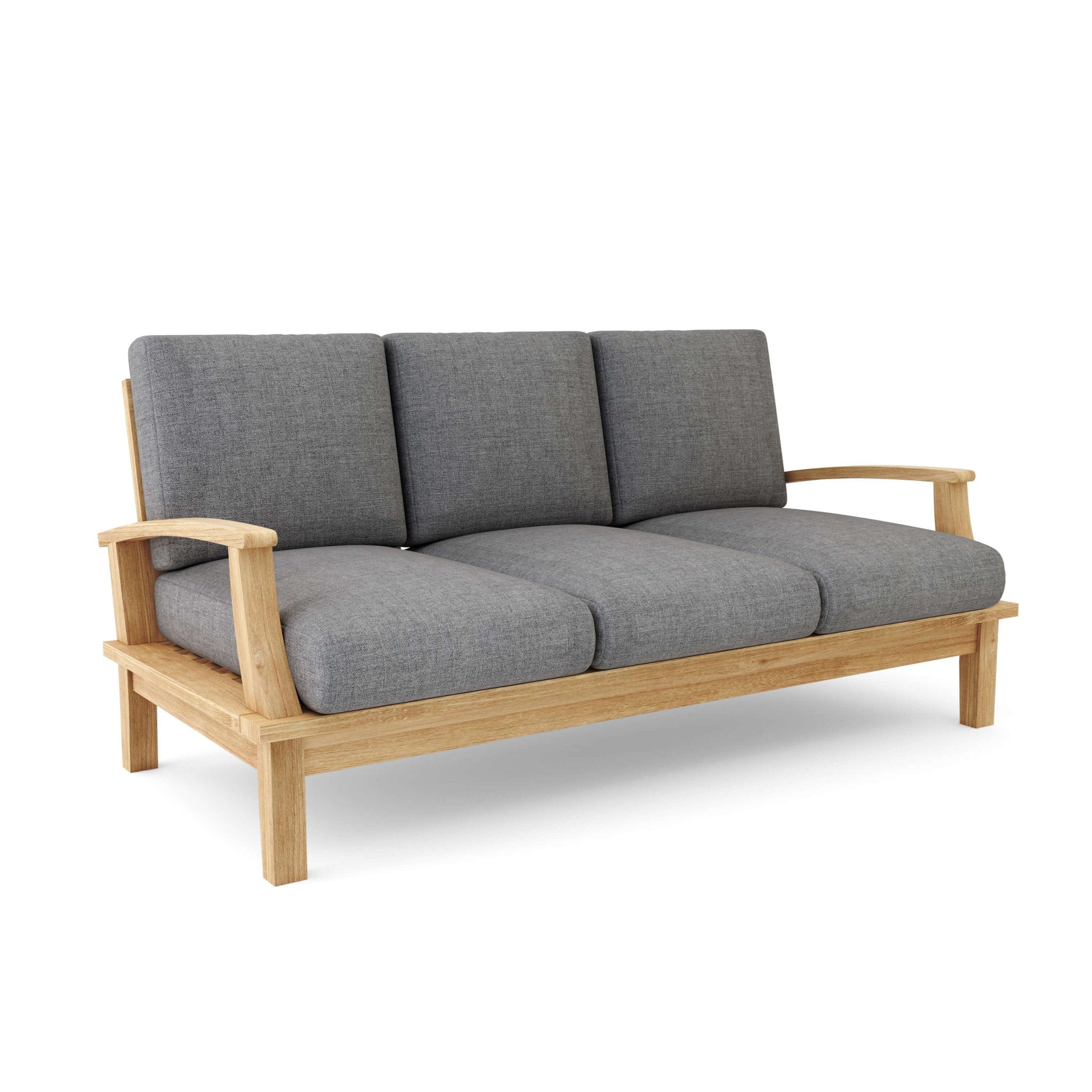 Brianna Deep Seating Sofa – Teak Sofa (Cast Slate) by Anderson Teak