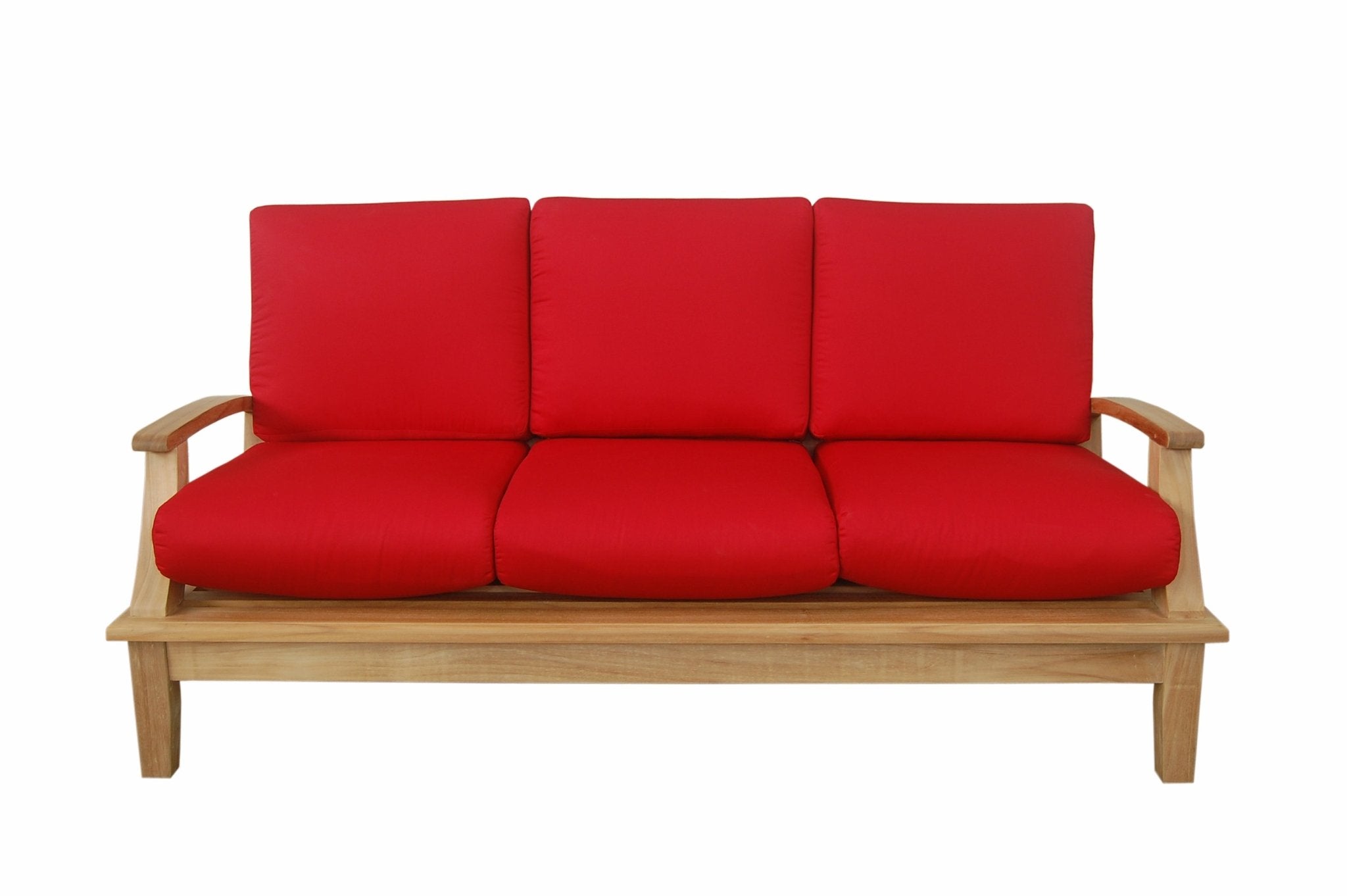 Brianna Deep Seating Sofa – Teak Sofa (Jockey Red) by Anderson Teak