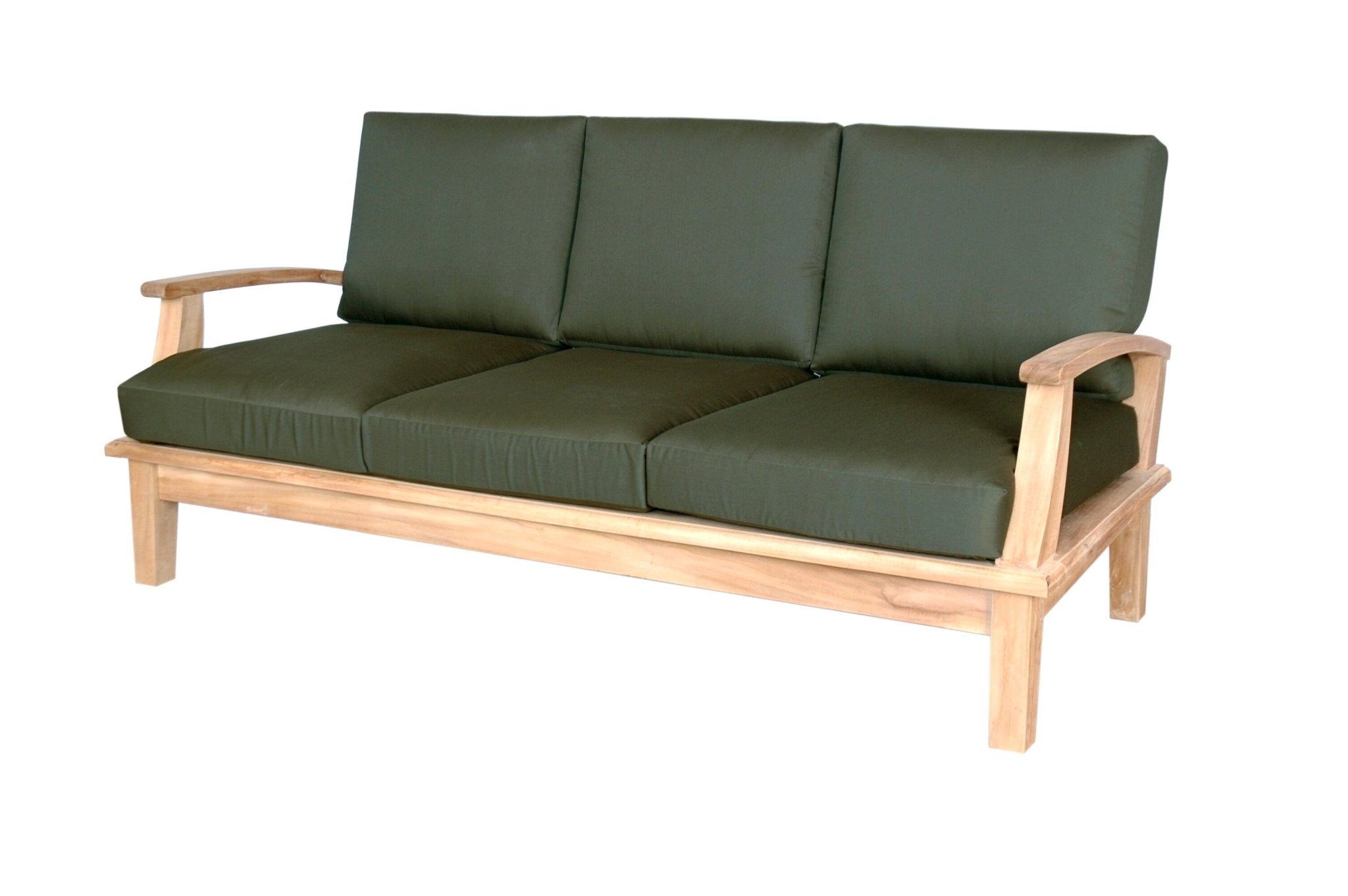 Brianna Deep Seating Sofa – Teak Sofa (Jockey Red) by Anderson Teak