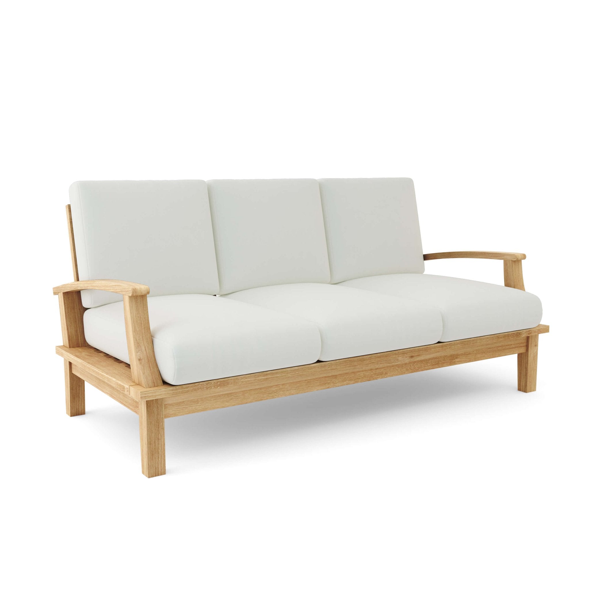 Brianna Deep Seating Sofa – Teak Sofa (Natural) by Anderson Teak