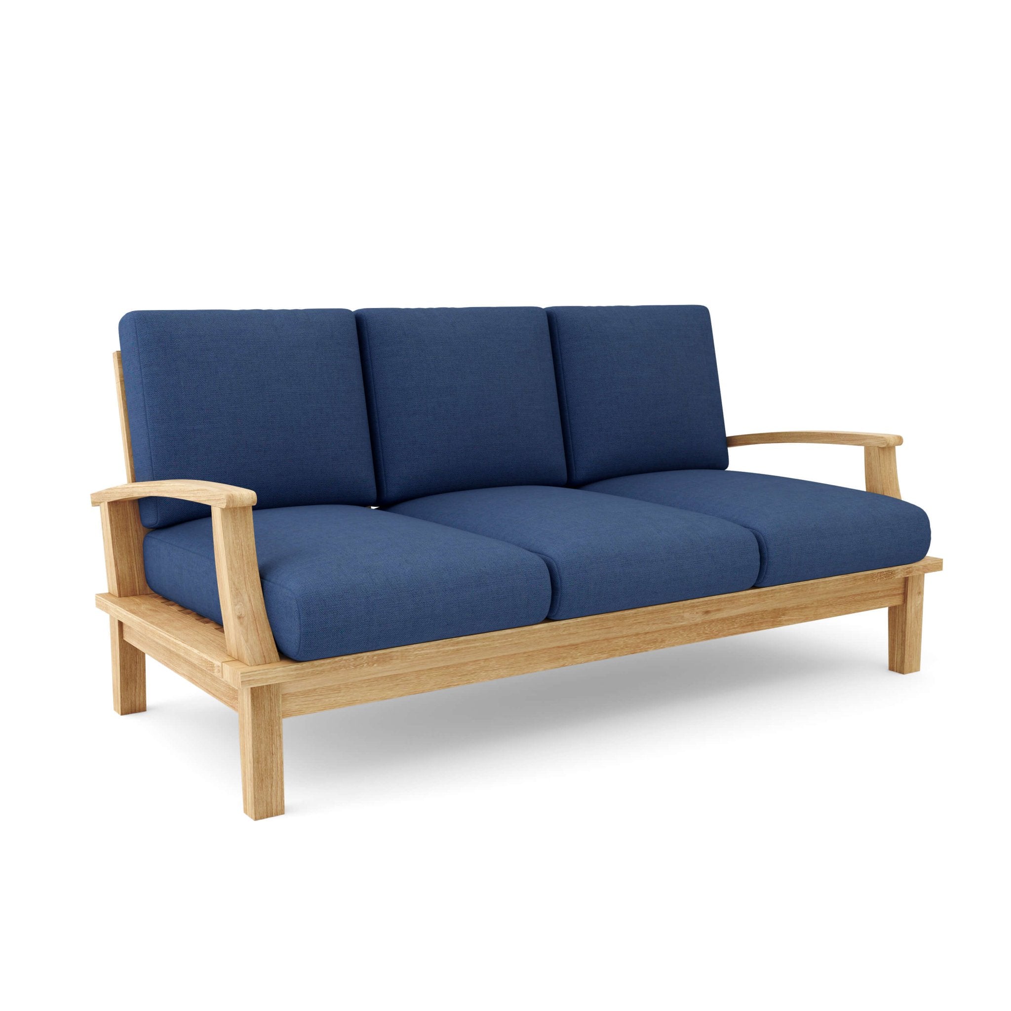 Brianna Deep Seating Sofa – Teak Sofa (Navy) by Anderson Teak