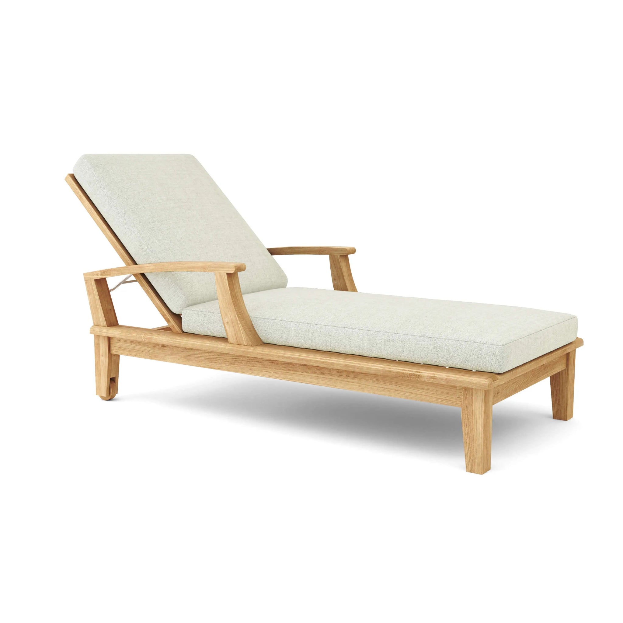 Brianna Sun Lounger – Teak Daybed (No Cushion) by Anderson Teak