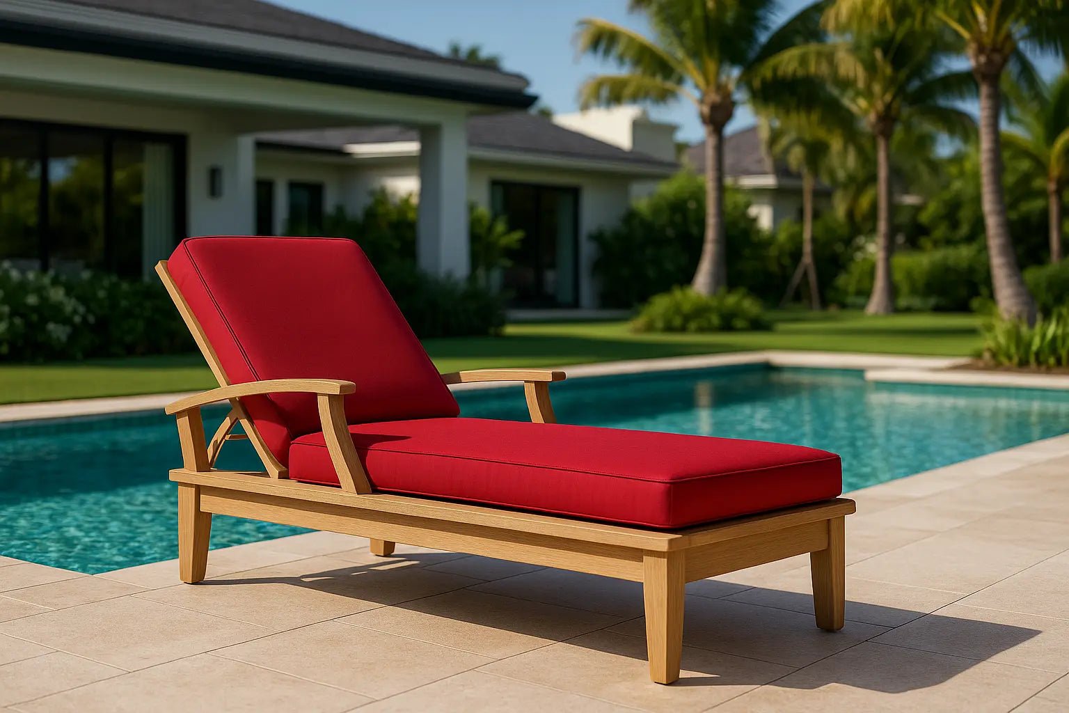 Brianna Sun Lounger – Teak Daybed (No Cushion) by Anderson Teak