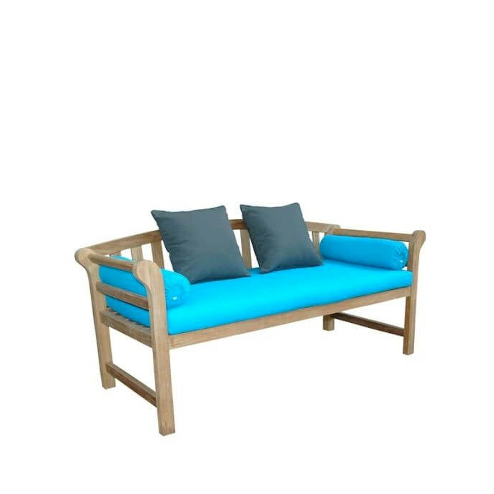 Brisbane Deep Seating Bench – (Cast Slate/Bliss Smoke) by Anderson Teak