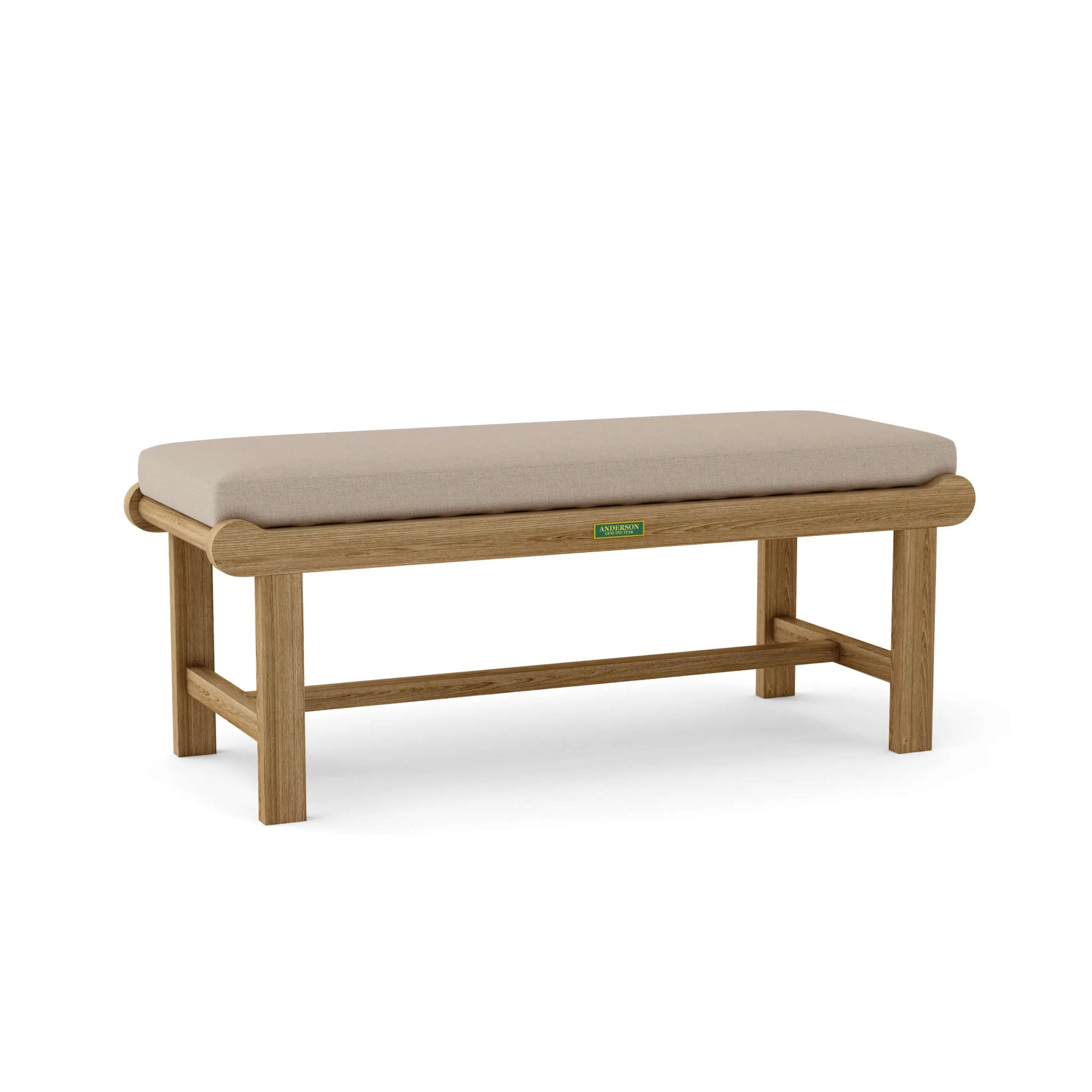 Cambridge 48" Backless Bench – Teak Bench (Granite) by Anderson Teak