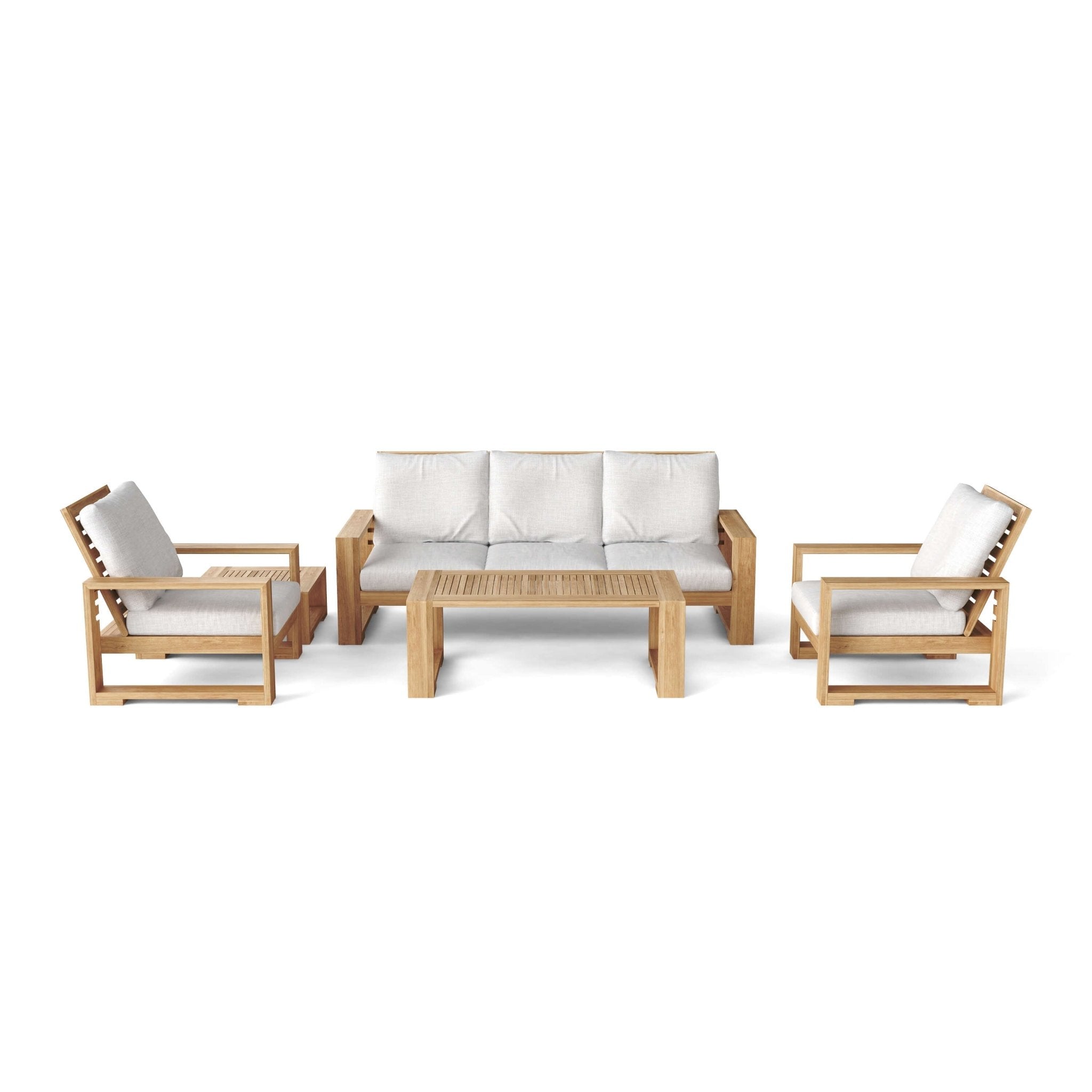 Capistrano 5 - pc Deep Seating Set – Deep Seating Set (Cast Slate) by Anderson Teak