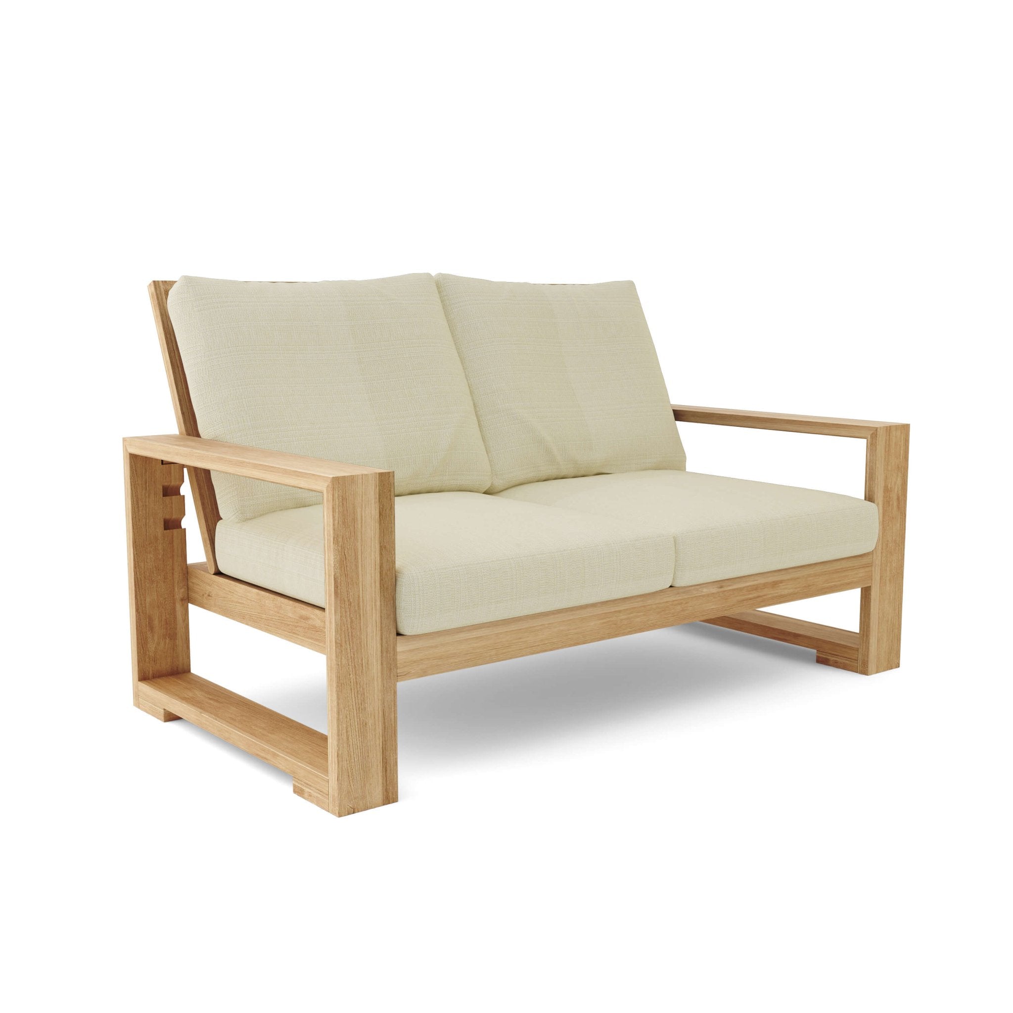 Capistrano Deep Seating Loveseat – (Linen Antique Beige) by Anderson Teak