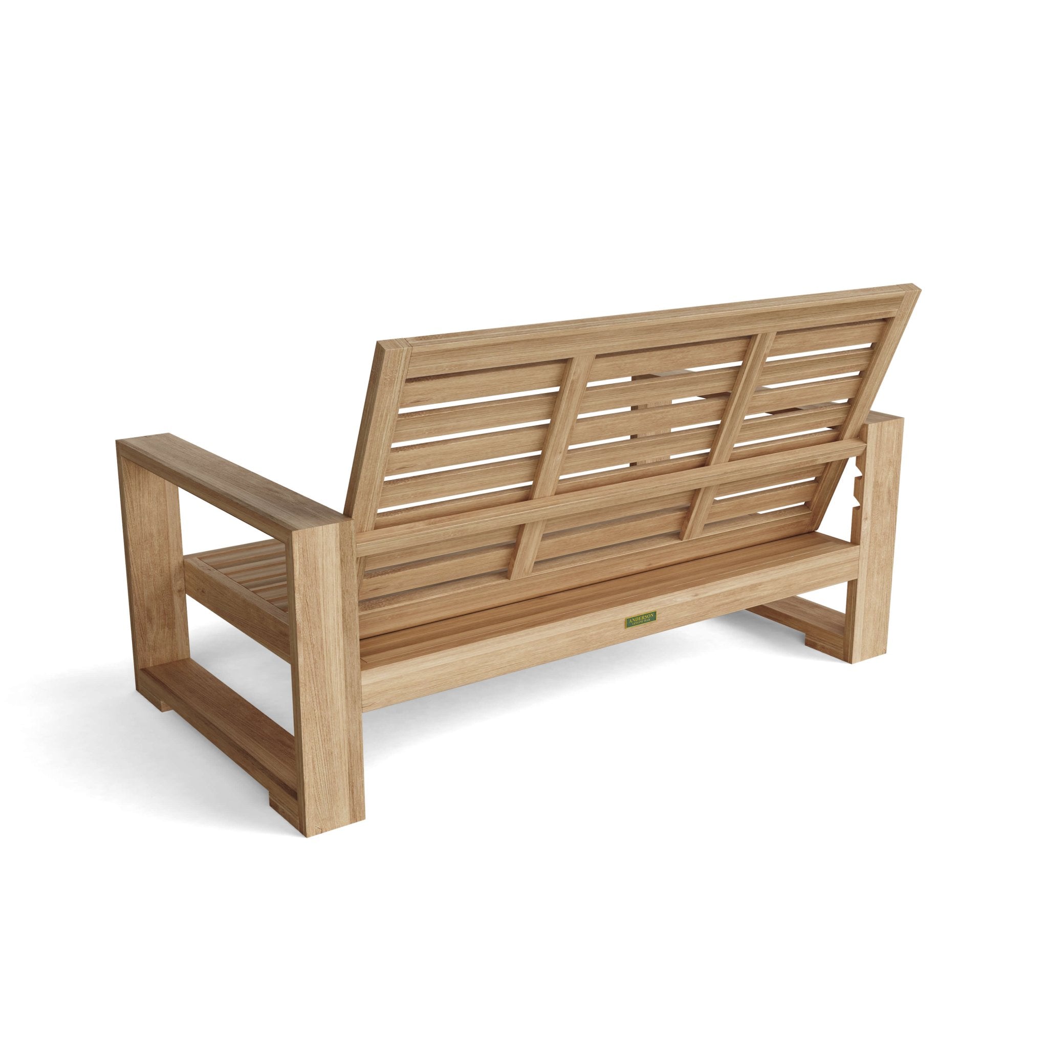 Capistrano Deep Seating Loveseat – (Natural) by Anderson Teak