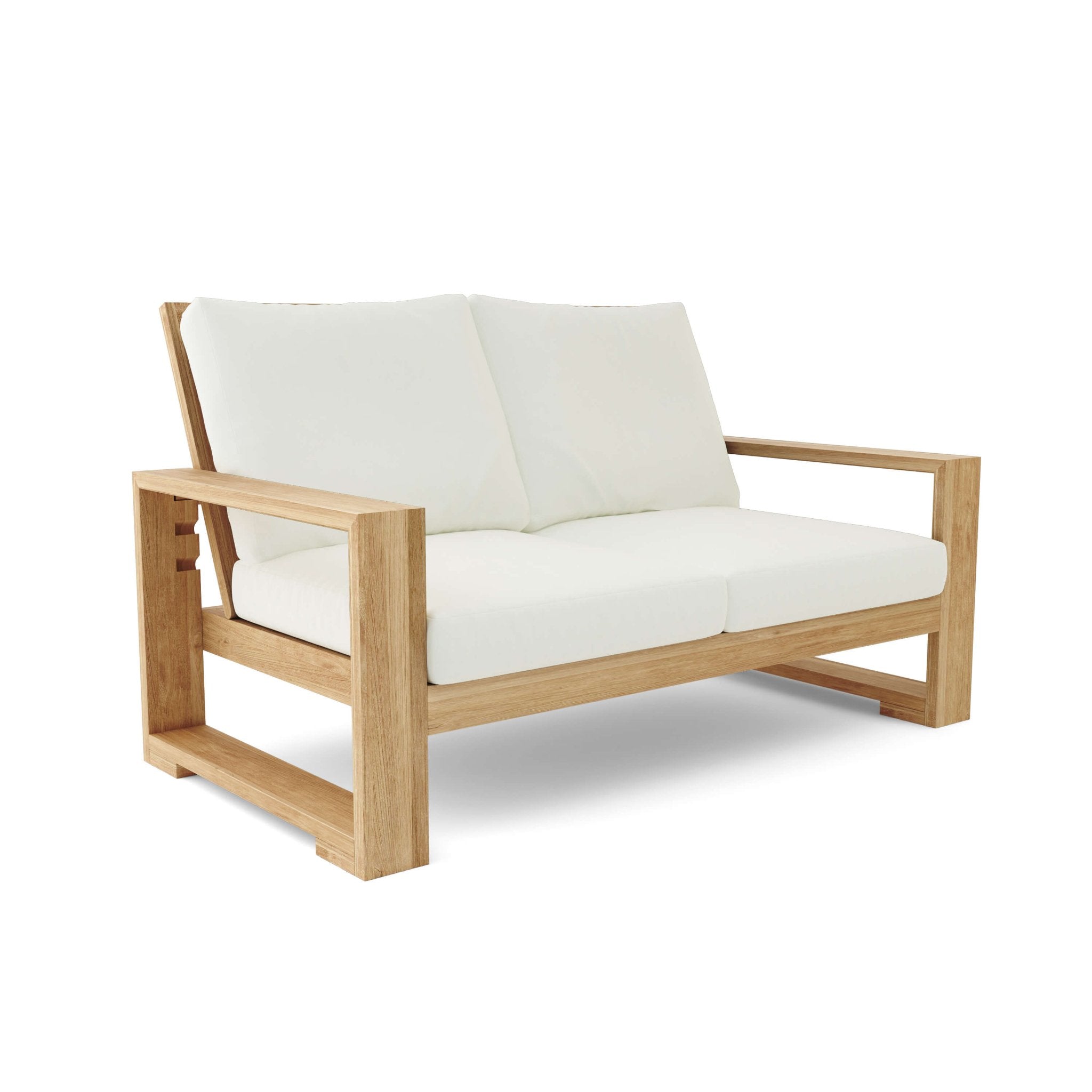 Capistrano Deep Seating Loveseat – (Natural) by Anderson Teak