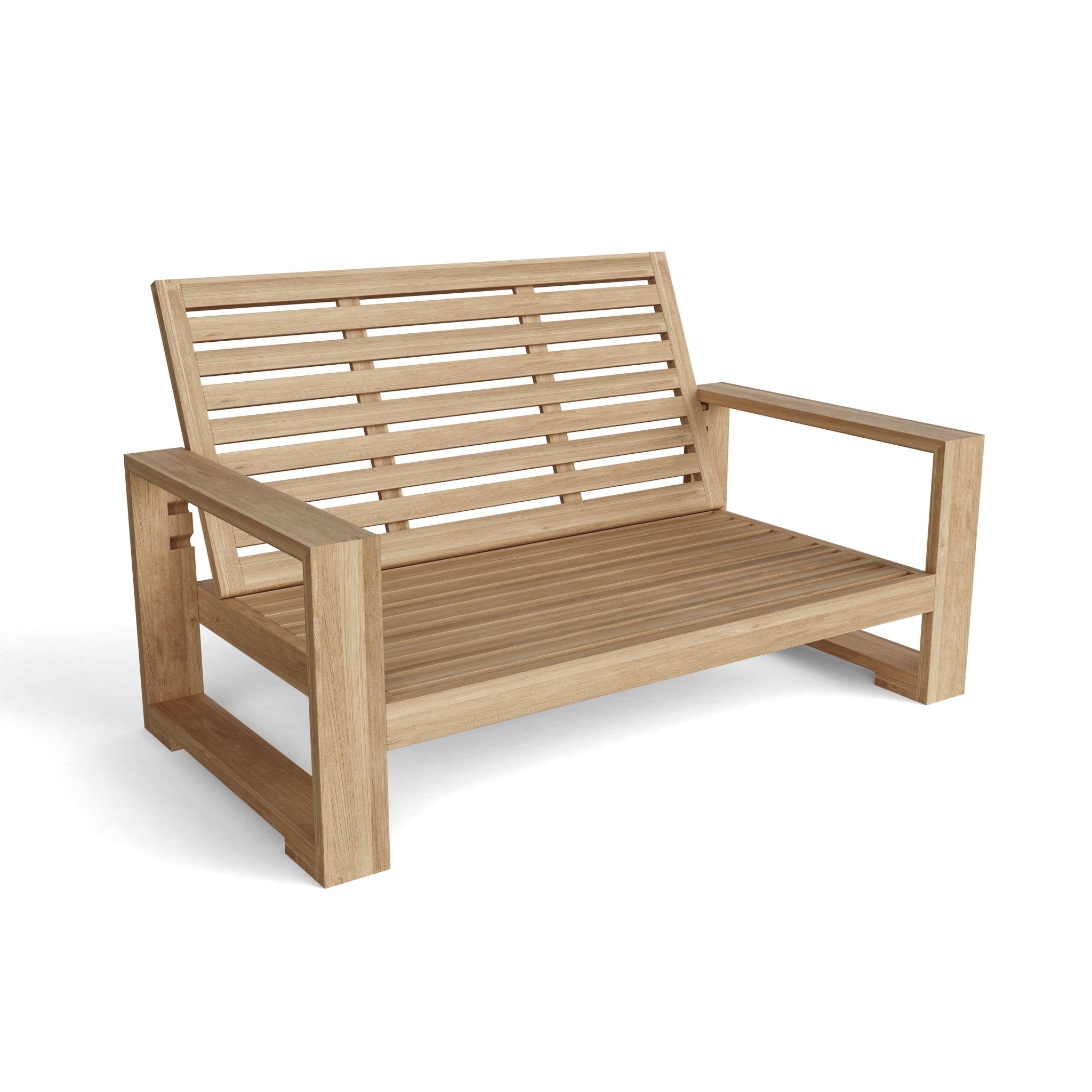 Capistrano Deep Seating Loveseat – (Natural) by Anderson Teak